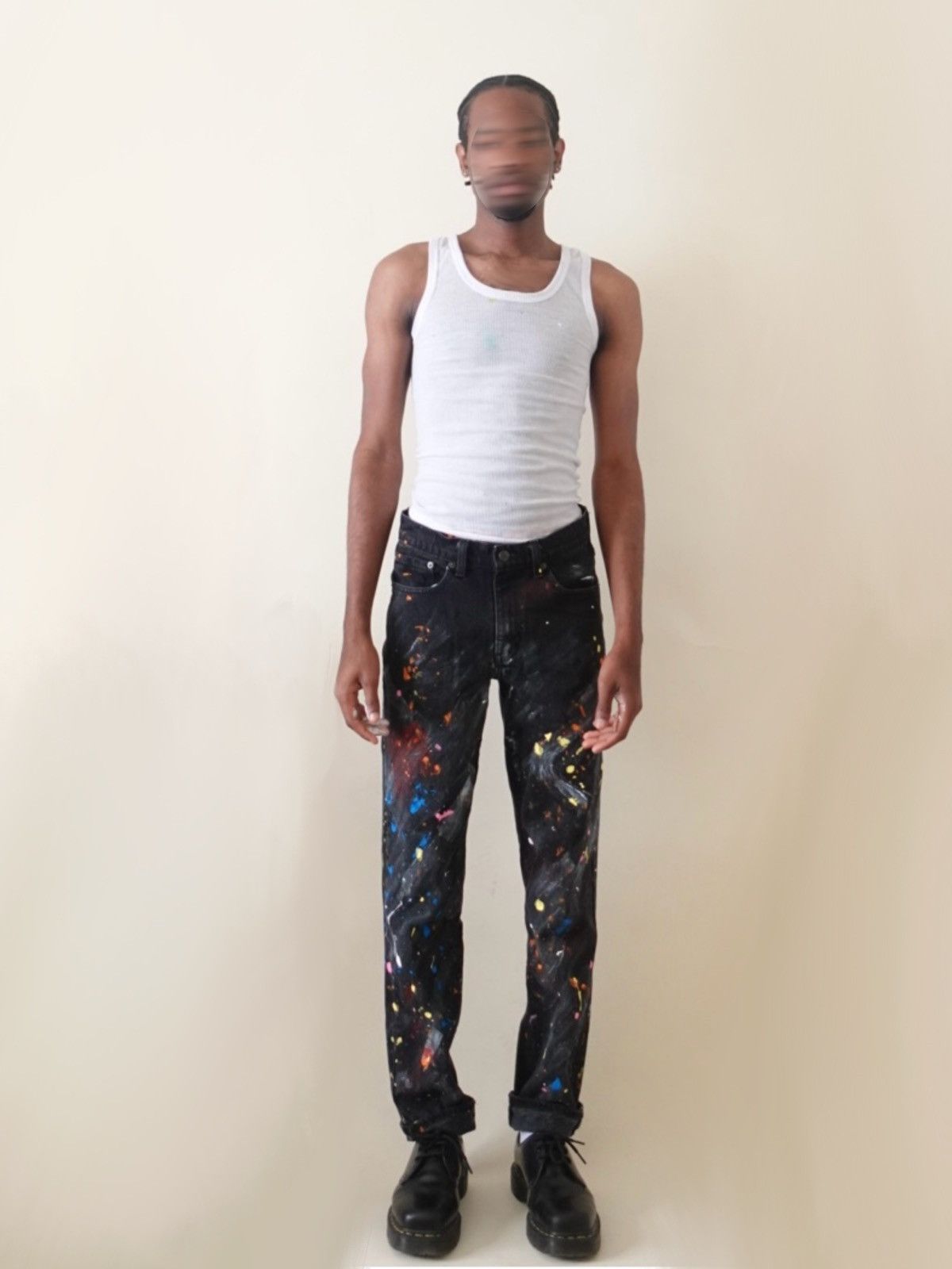Japanese Brand Cosmic paint splatter jeans Size US 32 / EU 48 - 3 Thumbnail