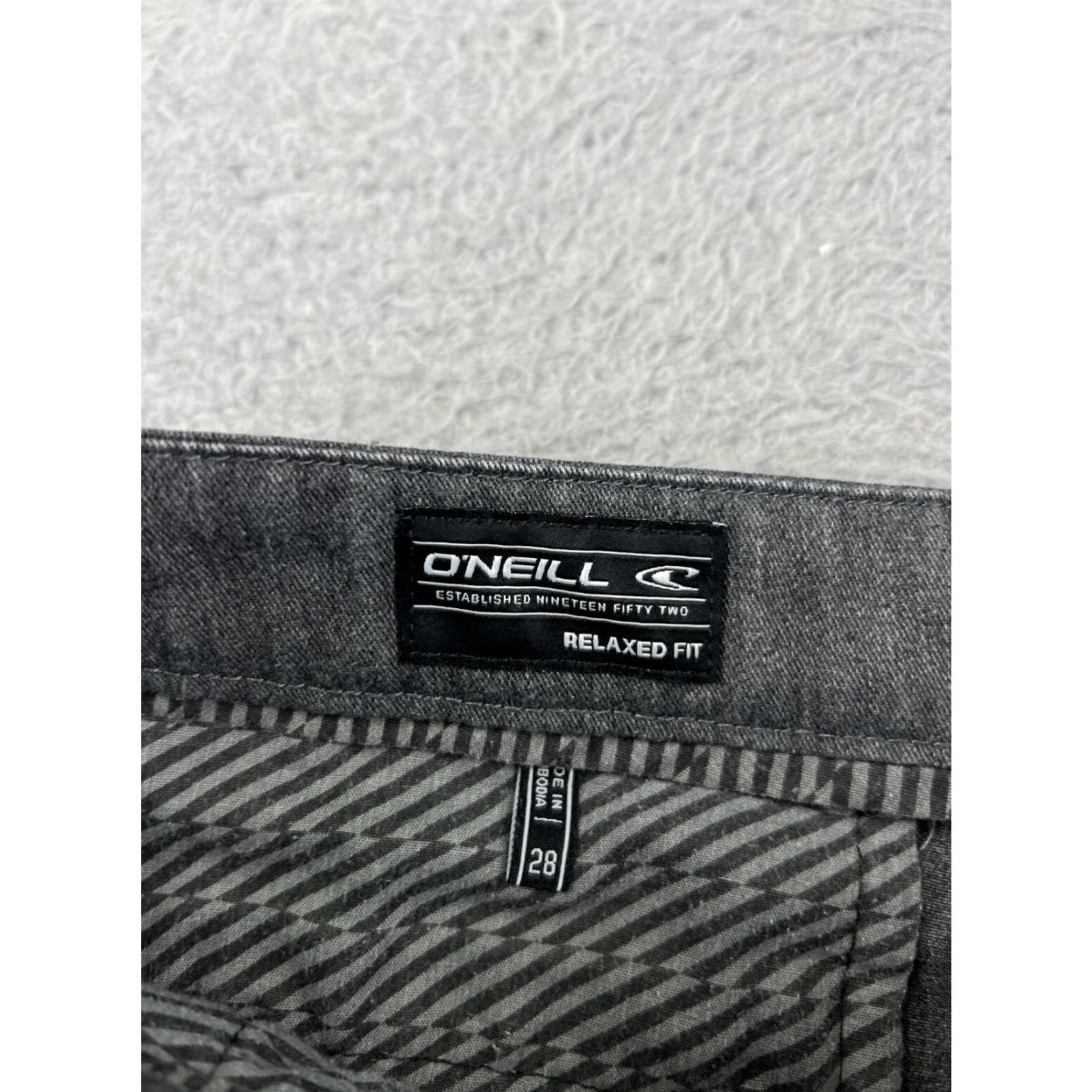 O'Neill O'Neill Shorts Men Gray 28 Denim Chino Heather Relaxed Fit Beach Polyester Blend Size US 28 / EU 44 - 3 Thumbnail