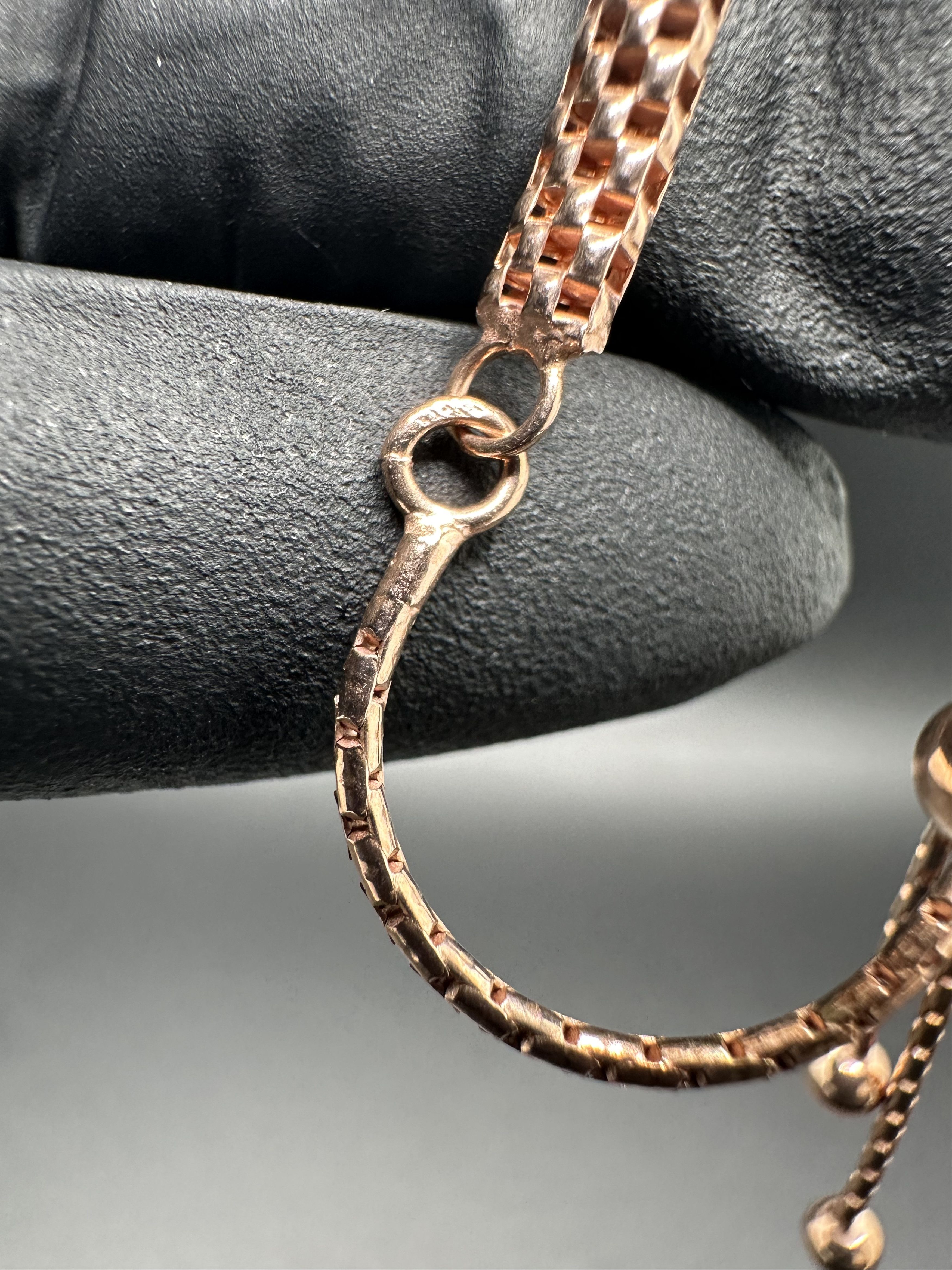 Jewelry ROSE GOLD OVER STERLING SILVER 925 MESH ADJUSTABLE BRACELET Size ONE SIZE - 4 Thumbnail