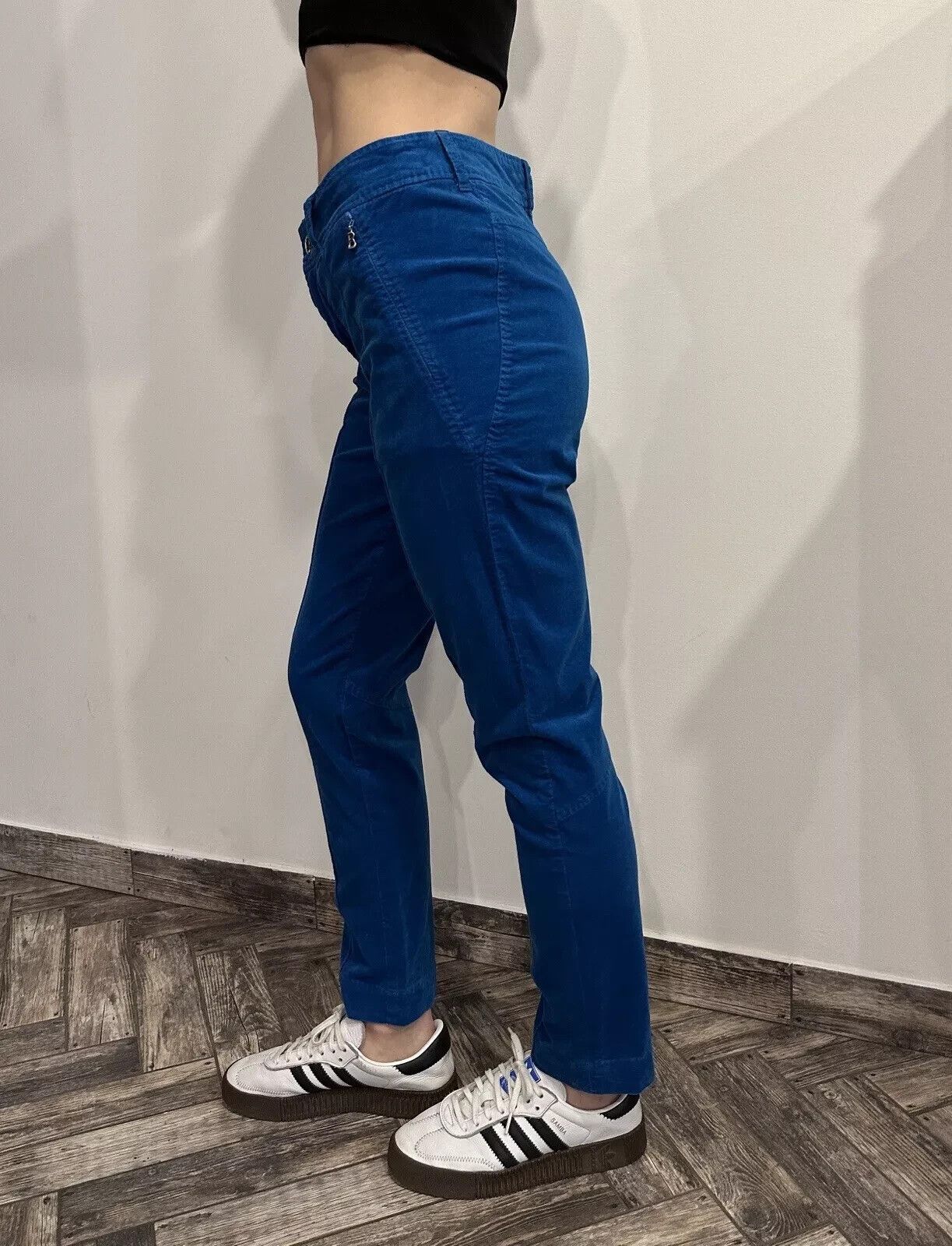 Bogner BOGNER Velvet Velour Blue Pants Trousers Womens size US-4 Size 27" / US 4 / IT 40 - 5 Thumbnail