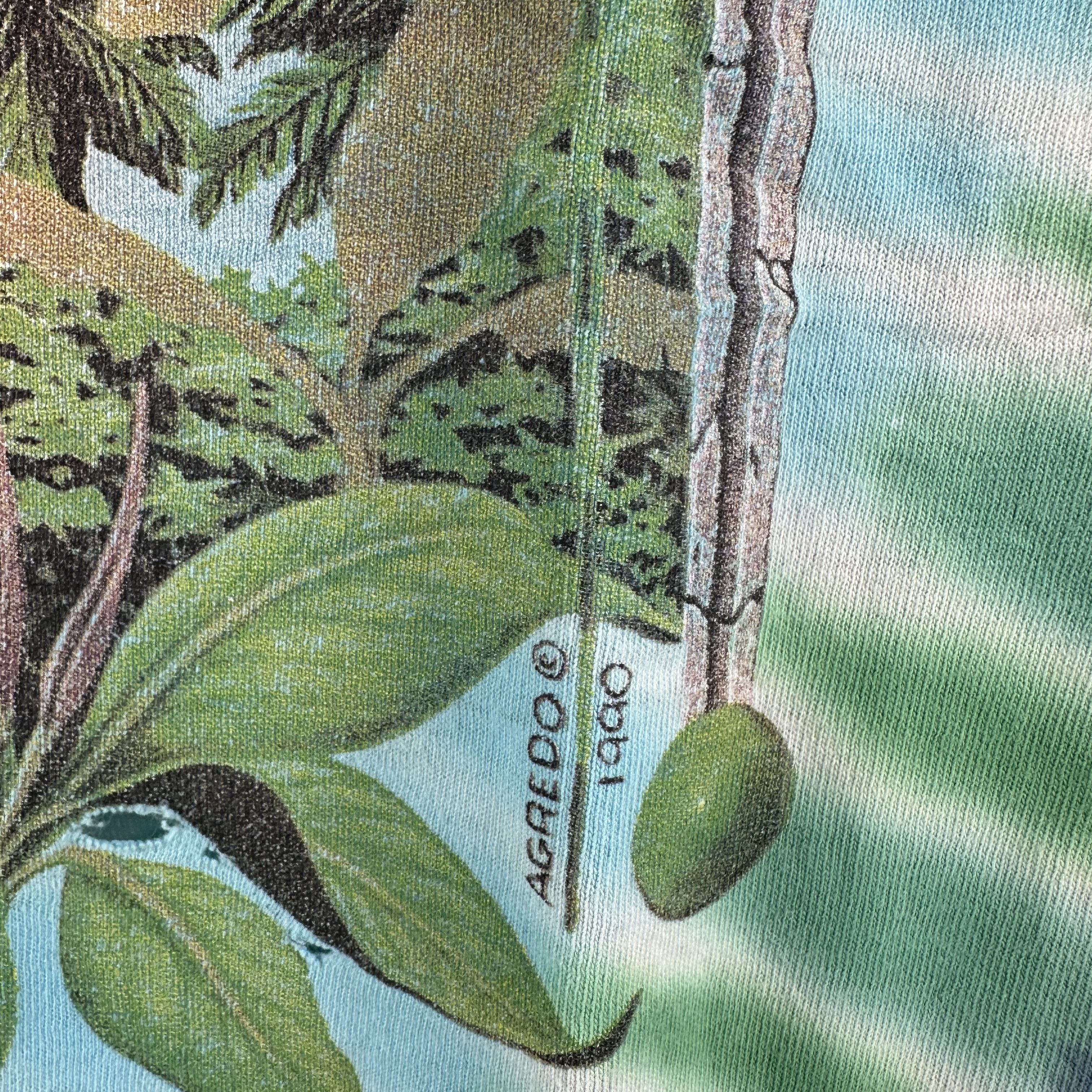Vintage ​Vintage 1990 Rainforest Gone in Our Lifetime? Tie Dye Tee Size US L / EU 52-54 / 3 - 7 Thumbnail