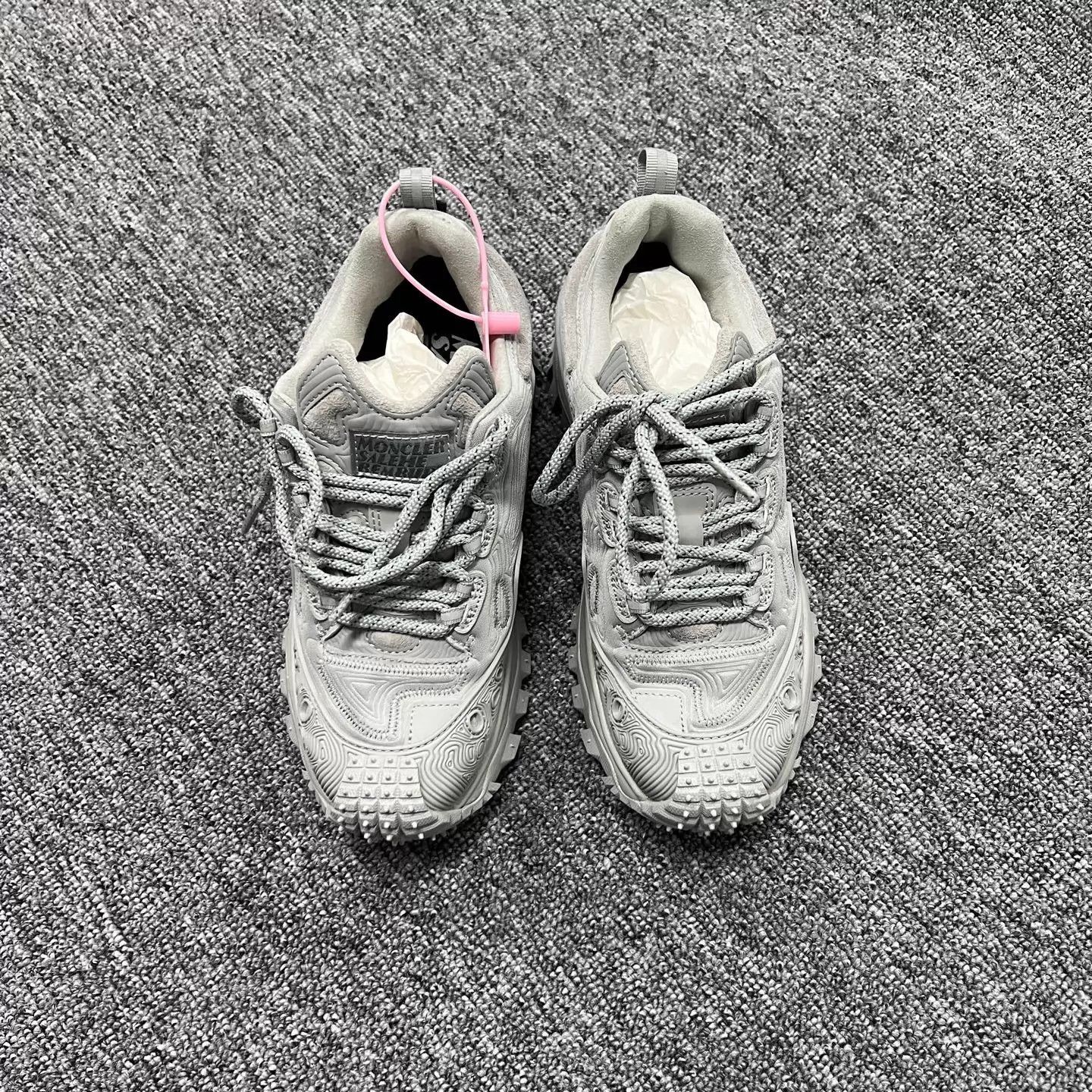 Moncler Moncler Collab Trailgrip GTX Gray Platform Hiking Shoe 36 Size US 5.5 / IT 35.5 - 3 Thumbnail