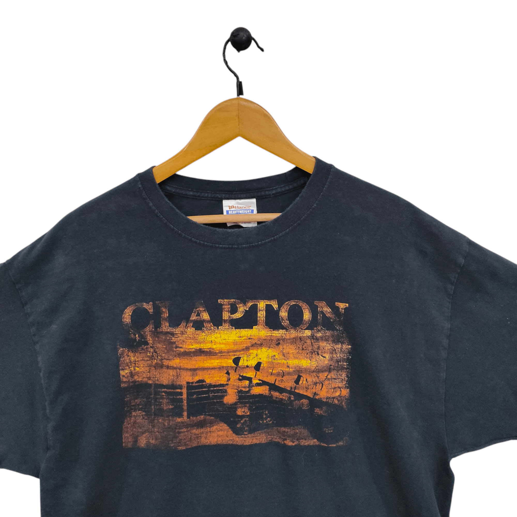Band Tees × Hanes × Vintage Vintage 90s Eric Clapton Slowhand t-shirt Size US L / EU 52-54 / 3 - 3 Thumbnail