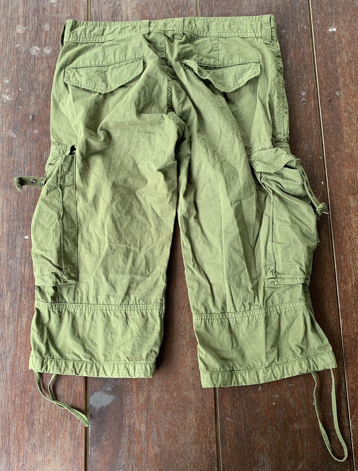 Surplus Research Surplus Japan olive green cropped pants Size US 33 - 1 Thumbnail