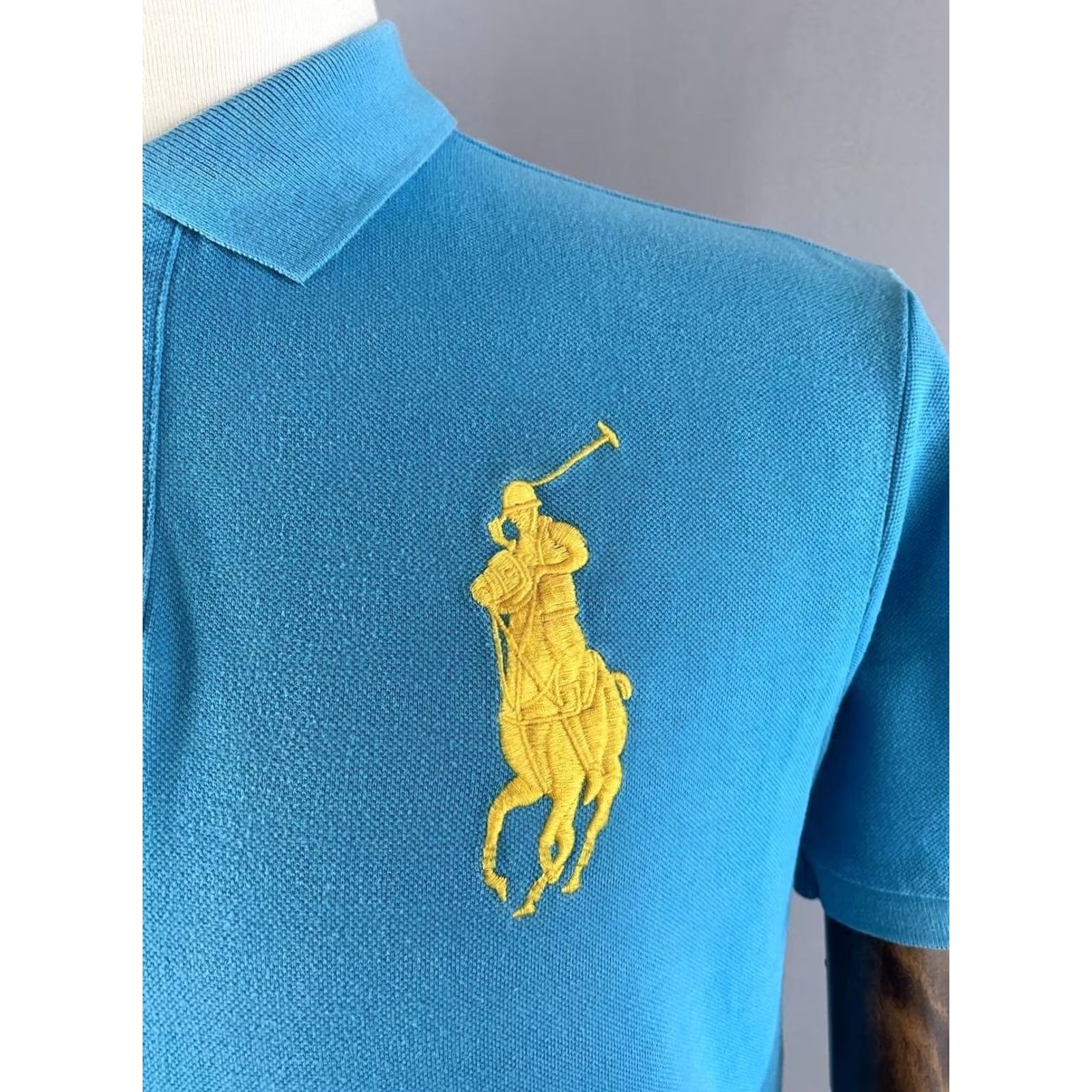 Polo Ralph Lauren Polo By Ralph Lauren Shirt Size XL Blue Cotton Embroidered Button Mens Polo Size US XL / EU 56 / 4 - 4 Thumbnail
