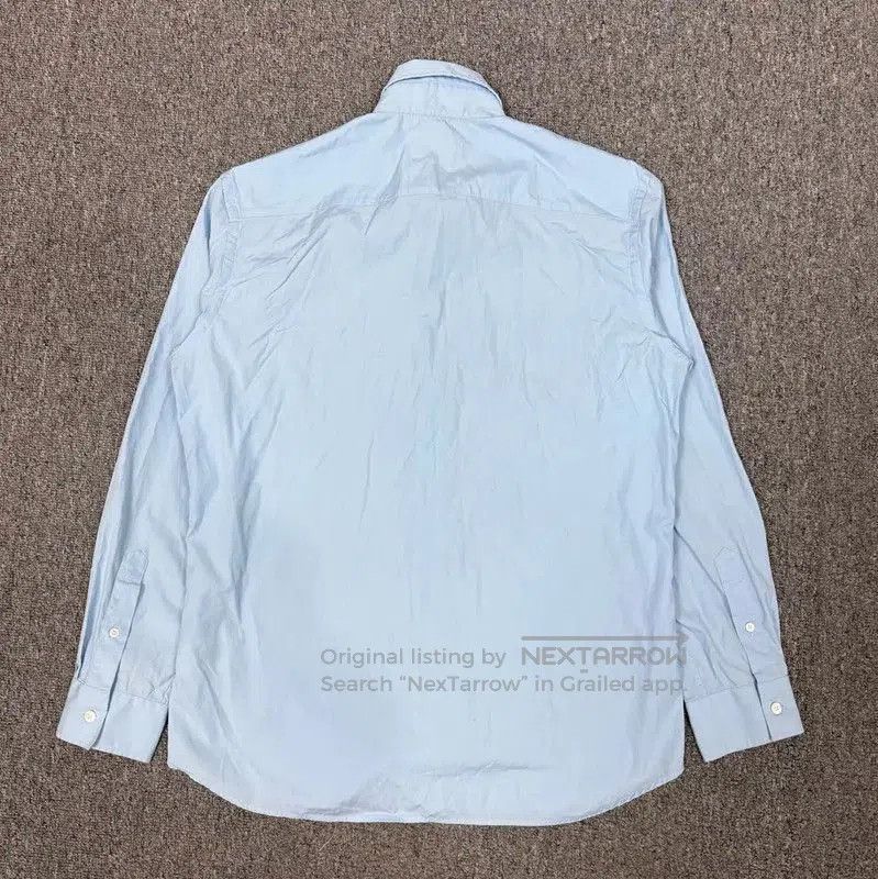 Burberry Burberry Blue Cotton Long Sleeve Shirt for Men. Size US M / EU 48-50 / 2 - 2 Thumbnail