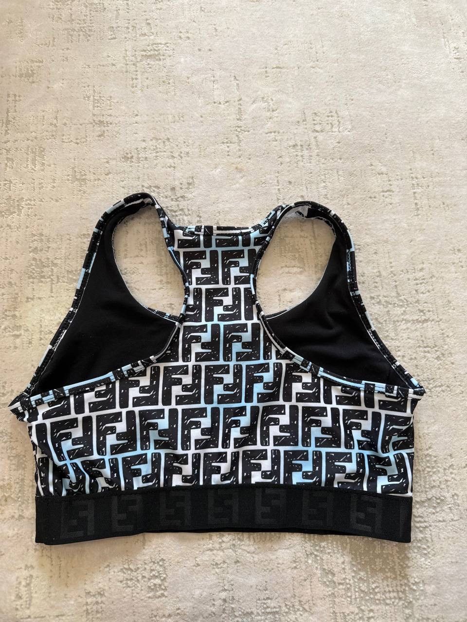 Fendi FENDI Roma Activewear Monogram FF Zucca sports bra L Size L / US 10 / IT 46 - 2 Thumbnail