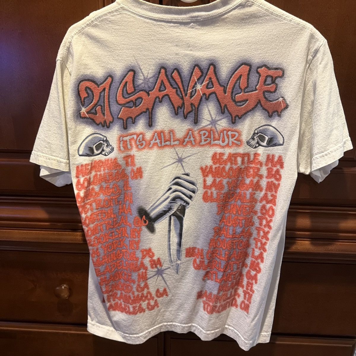 21 Savage 21 Savage / Drake Tour tee 2023 Size US M / EU 48-50 / 2 - 2 Thumbnail
