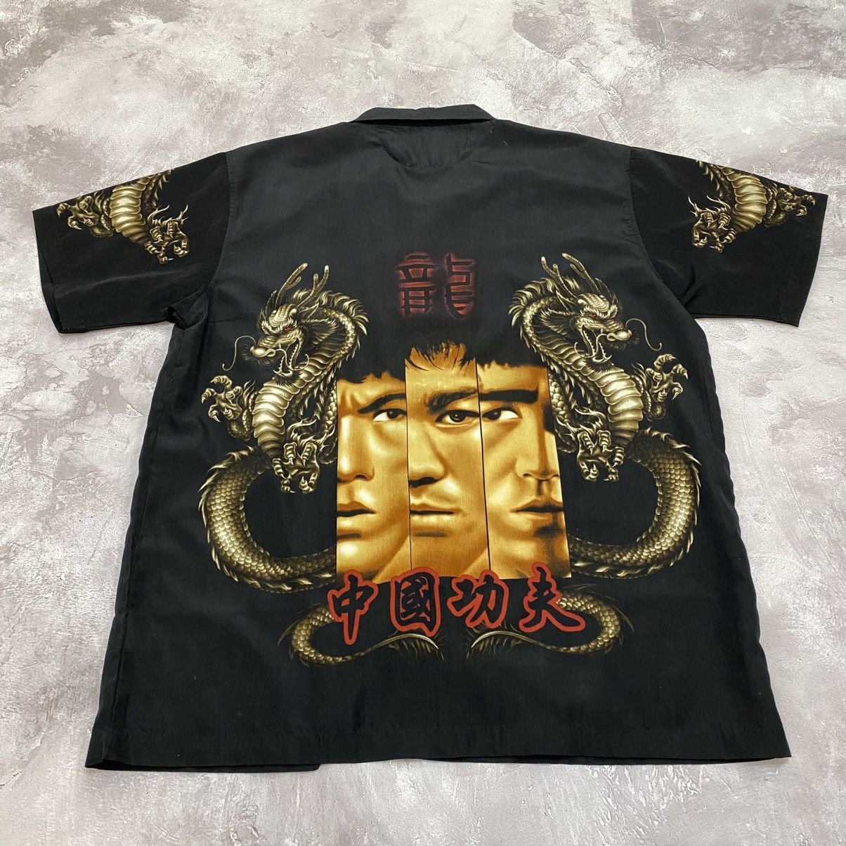 Japanese Brand Vintage Japanese Dragon Bruce Lee Anima Shirt Oversize Size US L / EU 52-54 / 3 - 8 Thumbnail