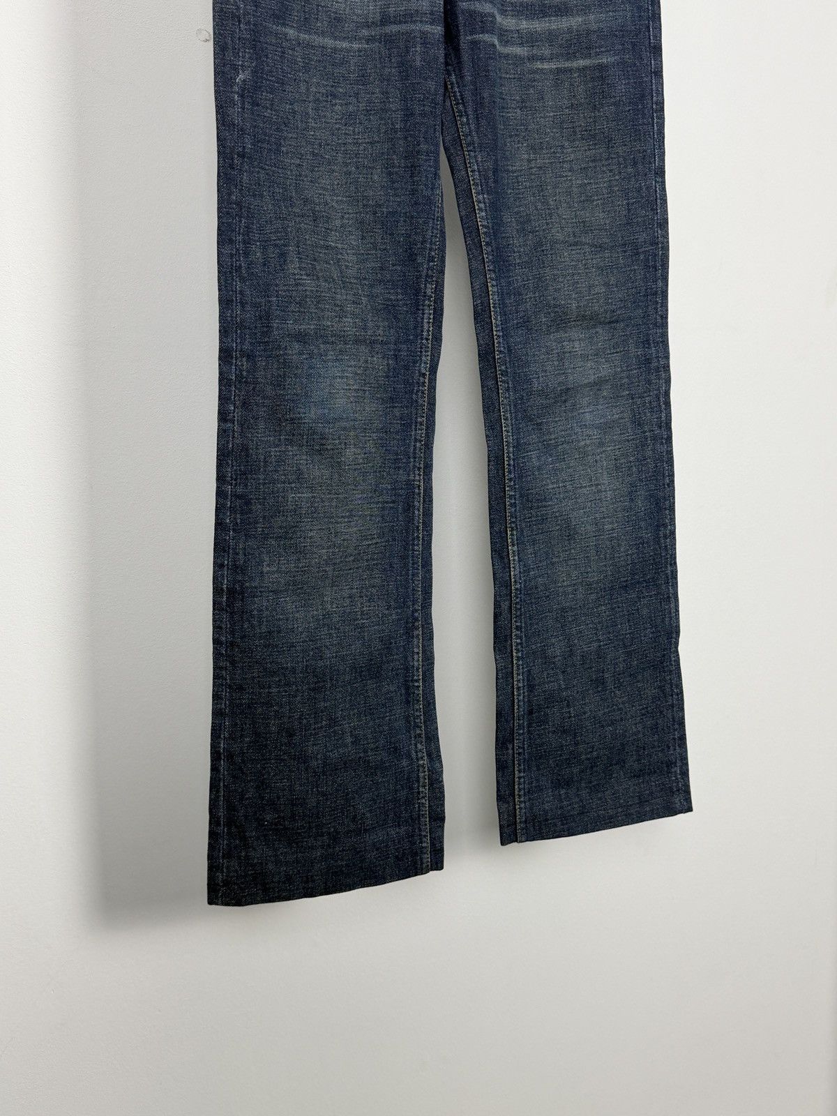 Helmut Lang Helmut Lang 2000’s Overdyed Low Waist Bootcut Denim Jeans Size 25" / US 0 / IT 36 - 4 Thumbnail