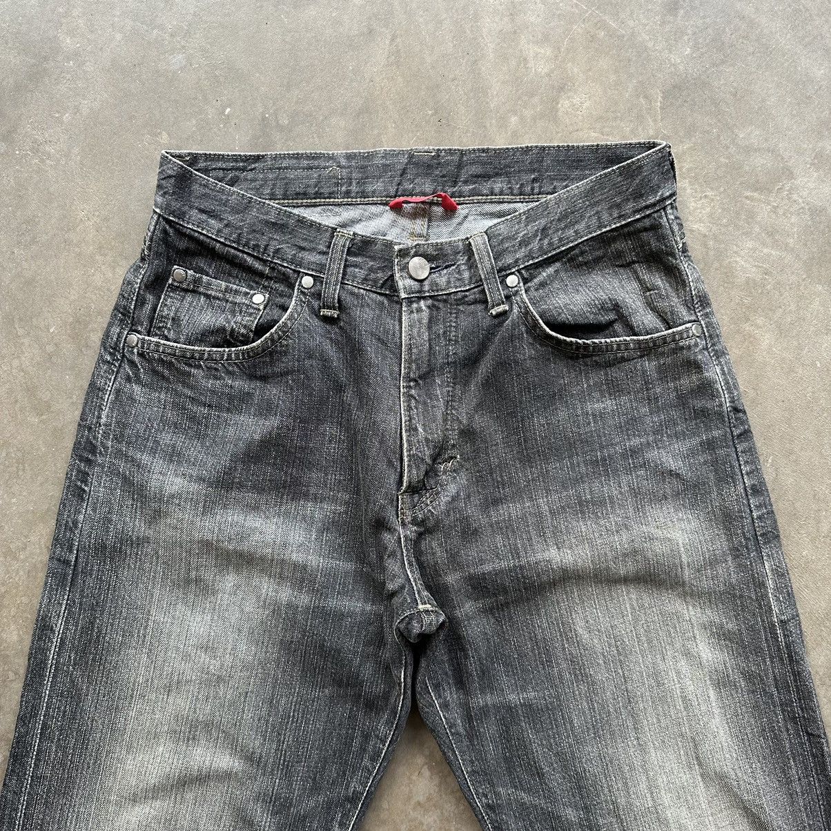 Edwin × Jean × Vintage Vintage Black Edwin Faded Distressed Denim Jean Pant W28 Size US 28 / EU 44 - 3 Thumbnail
