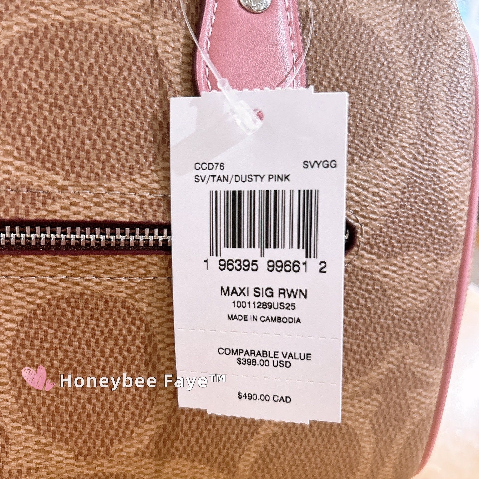 Rowan Satchel Bag In Maxi Signature Canvas CCD76