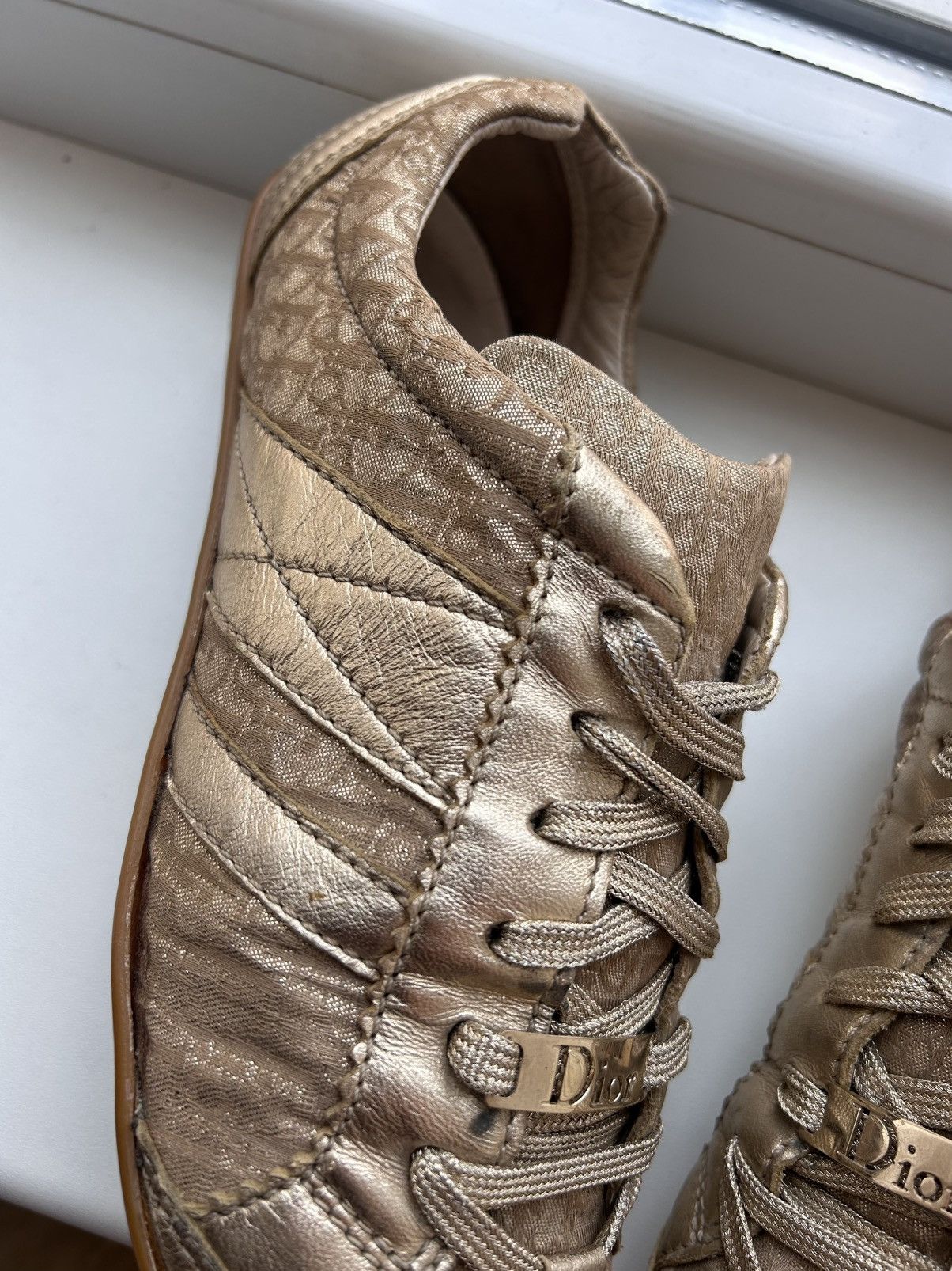 Dior × John Galliano × Vintage 2004 Dior By John Galliano Monogram Sneakers Size US 7.5 / IT 37.5 - 16 Thumbnail