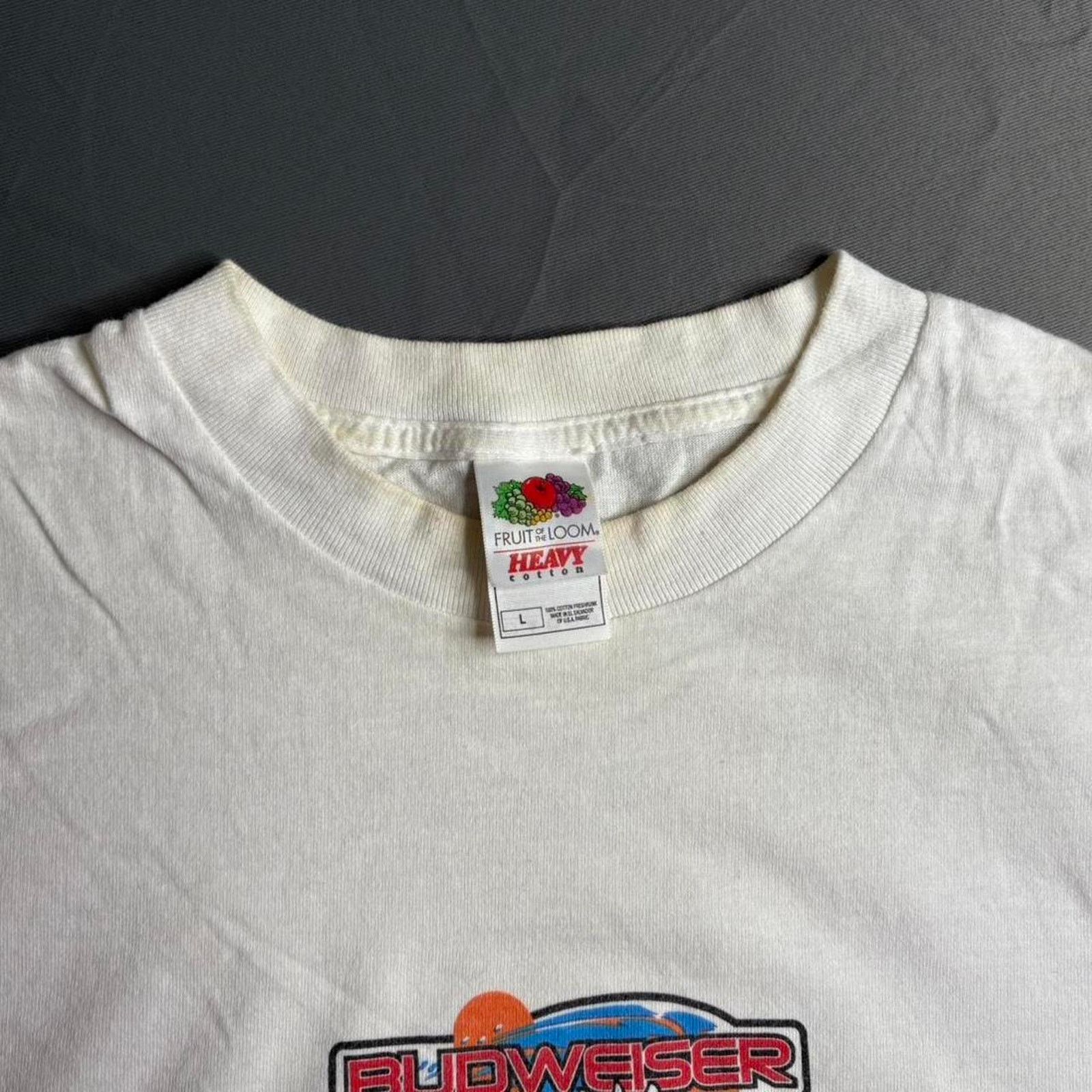 Fruit Of The Loom Vintage shirt Budweiser “get wet at the lake” 2000s szl Size US L / EU 52-54 / 3 - 4 Thumbnail