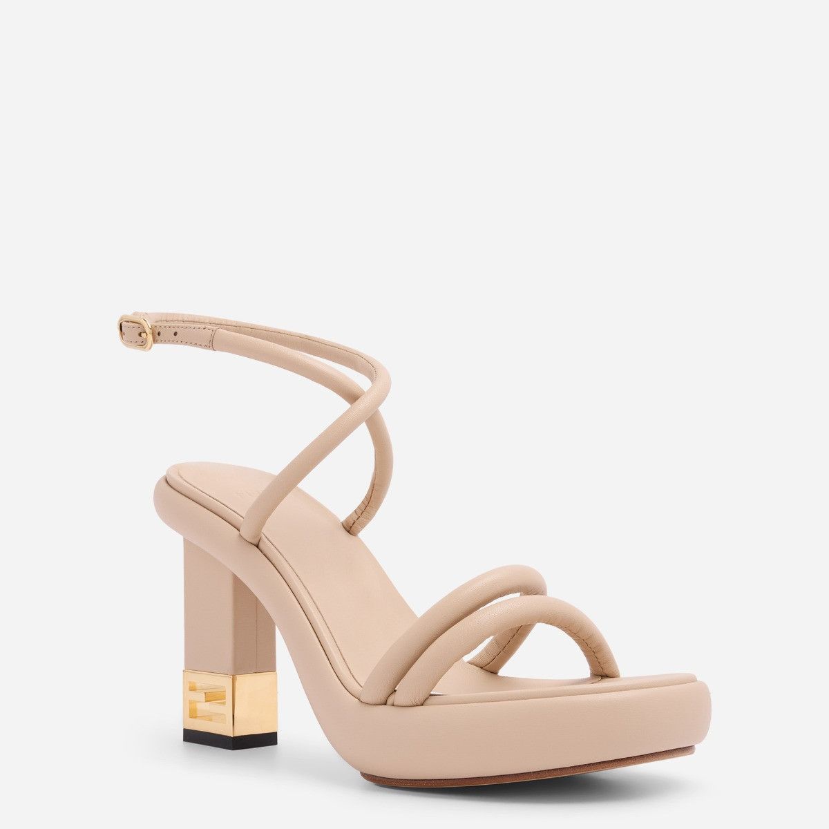 Fendi o1loc1c0824 Sandal in Beige Size US 7 / IT 37 - 2 Thumbnail