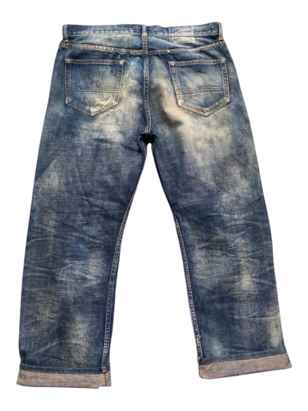FDMTL FDML Japan Boro Sashiko Patchwork Selvedge Denim Jeans Size US 34 / EU 50 - 4 Thumbnail