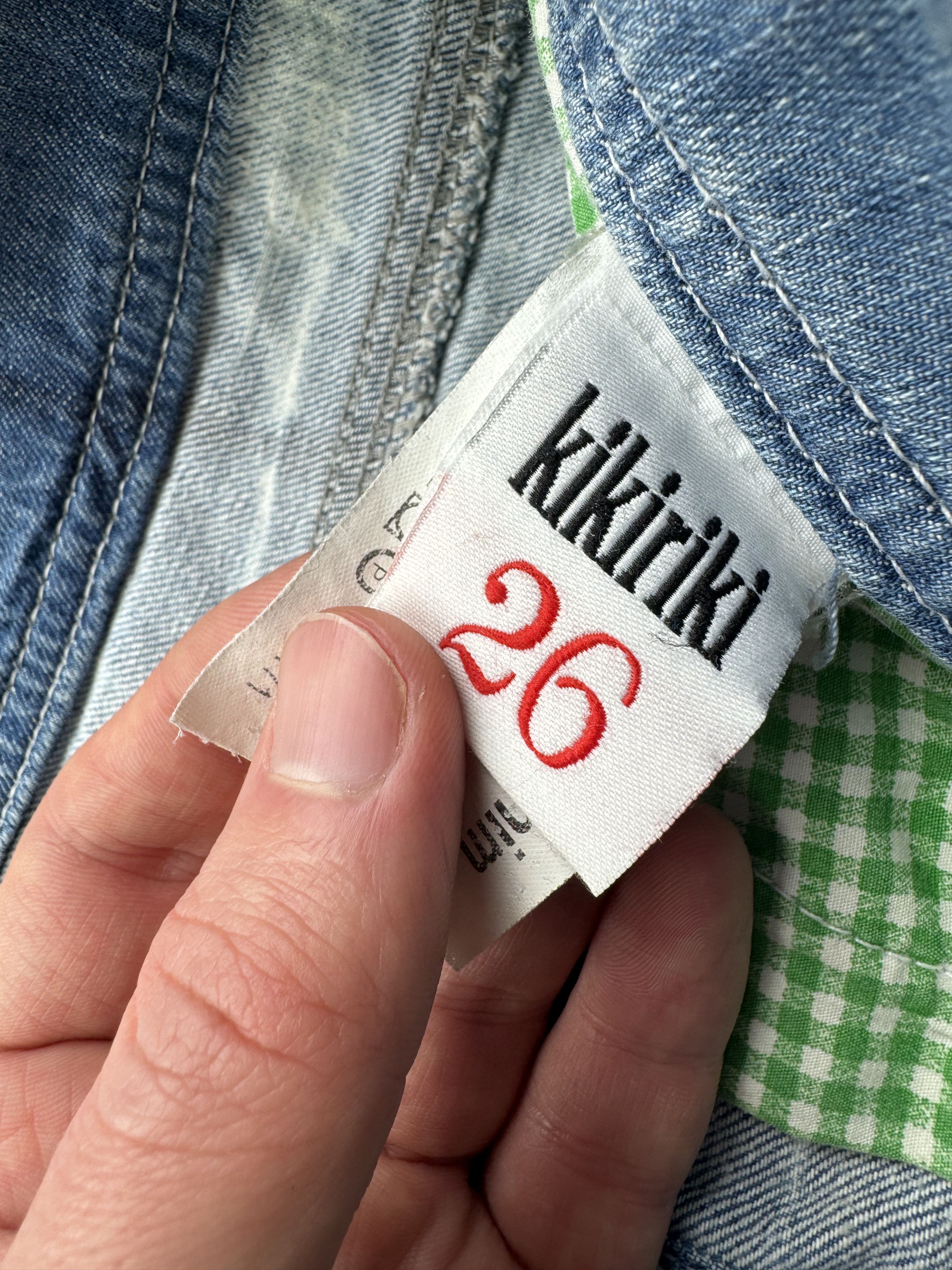 Japanese Brand × Vintage Vintage Jeans Mini Skirt Size 26" / US 2 / IT 38 - 4 Thumbnail