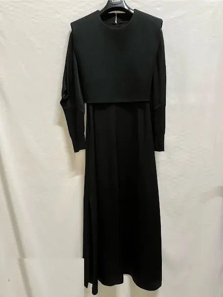 Jil Sander o1loc1c1124 Dress in Black Size XL / US 12-14 / IT 48-50 - 1 Preview