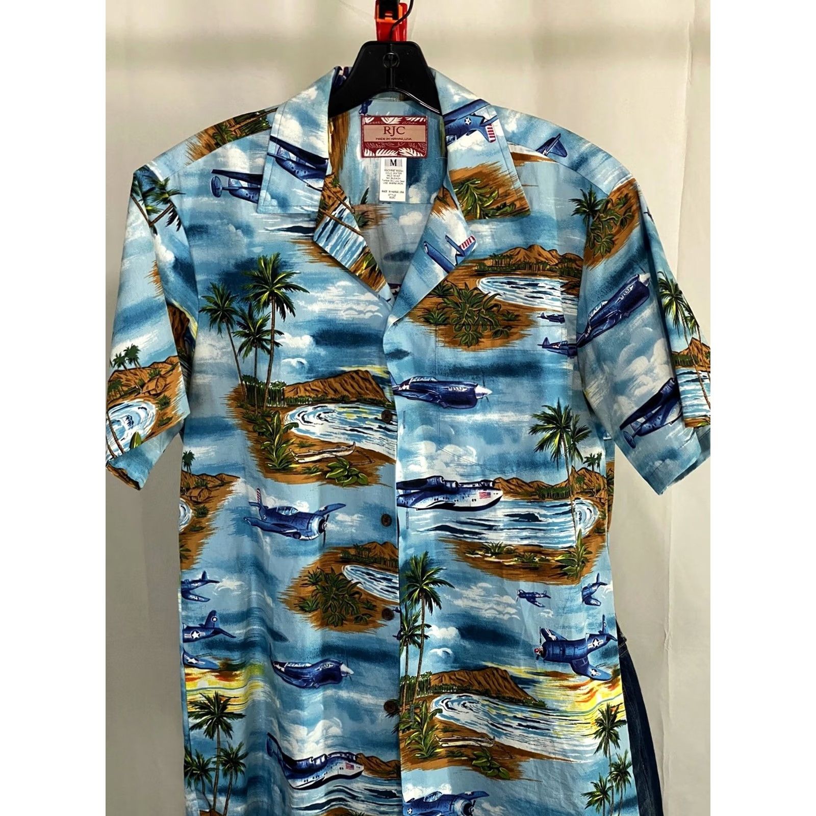 Vintage RJC Made Hawaii World War 2 Airplanes Shirt Medium M Size US M / EU 48-50 / 2 - 4 Thumbnail