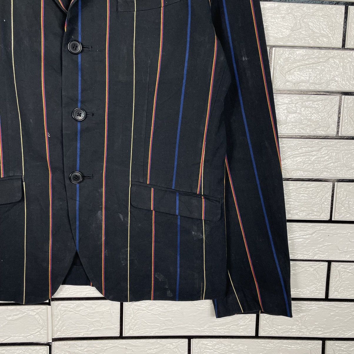 Japanese Brand Cuatom Culture Dressd Punk Stripe Jacket Size US S / EU 44-46 / 1 - 4 Thumbnail