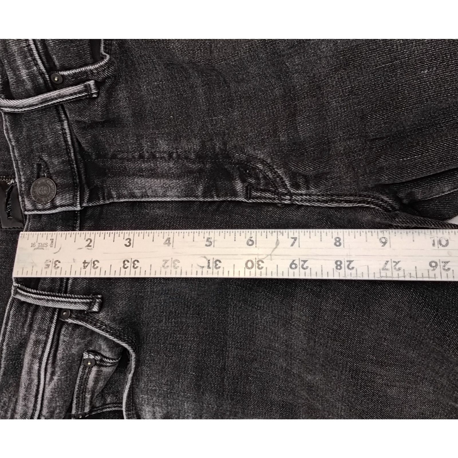 MOTHER Mother The Weekender Fray Jean Women's 28x30 Black Dark Wash Size 28" / US 6 / IT 42 - 14 Thumbnail