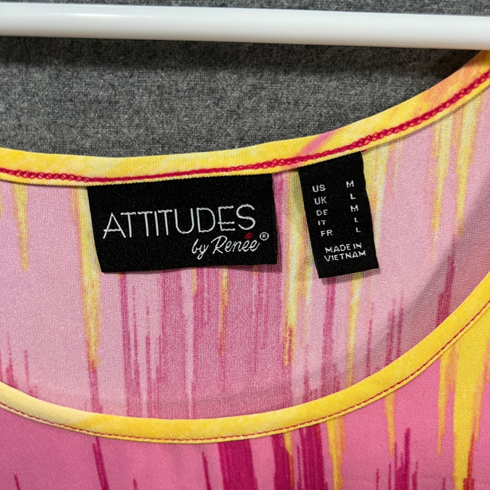 Other Attitudes by Renee Jersey Mesh Trim Tank & Cardigan Set Size M / US 6-8 / IT 42-44 - 3 Thumbnail