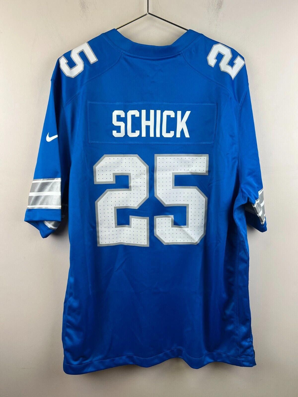 Nike Men’s Detroit Lions Custom “SCHICK” #25 Nike Game Jersey Size ONE SIZE - 2 Thumbnail