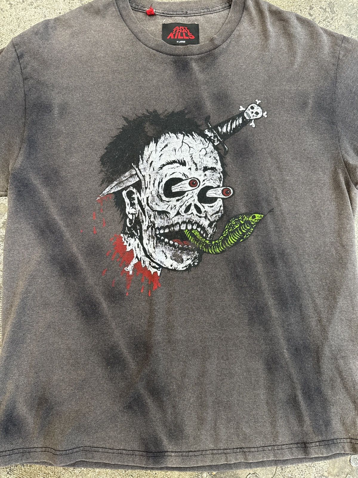 Gallery Dept. Gallery Dept. Glitch T Shirt Sun Faded Black Size US XL / EU 56 / 4 - 2 Thumbnail