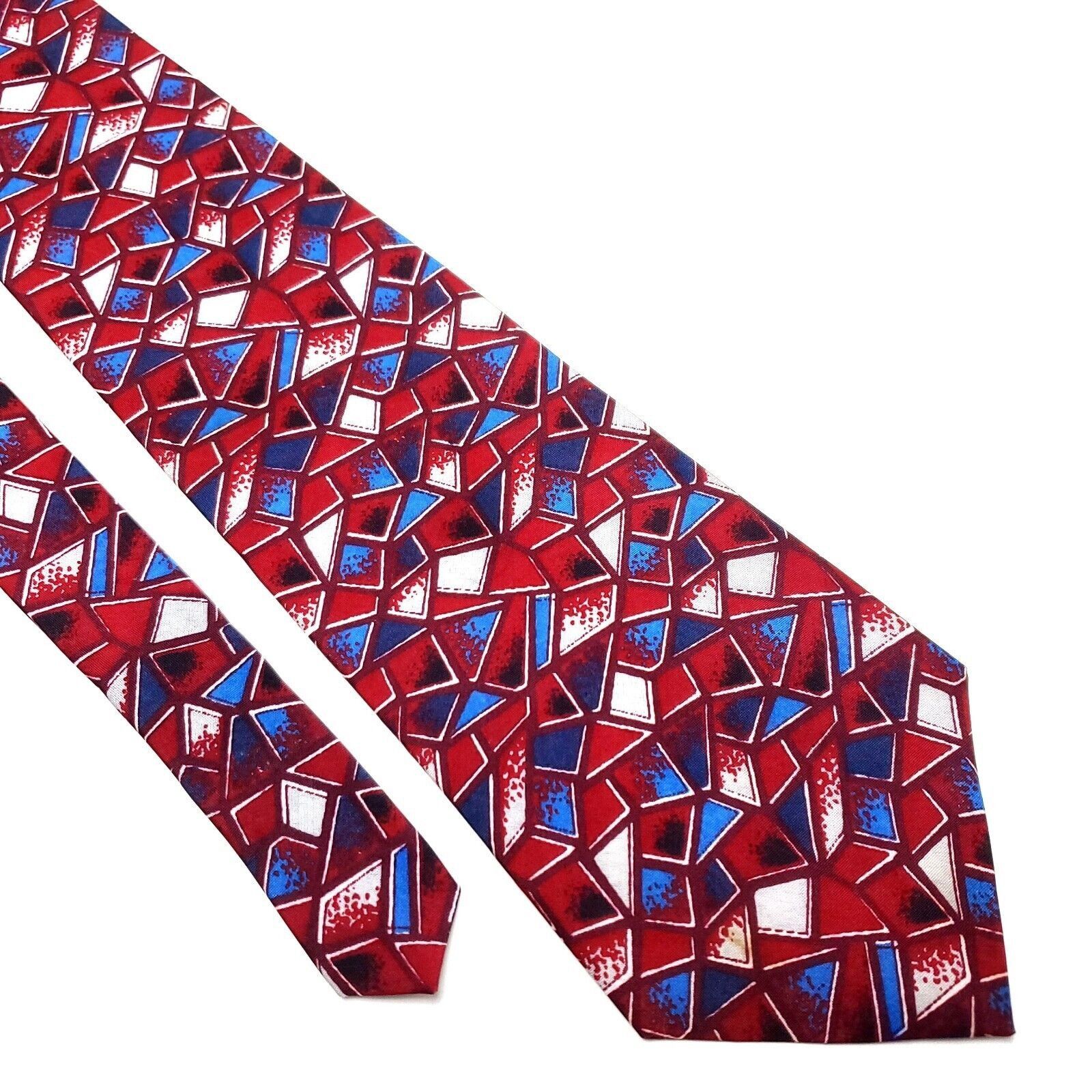 Other Don Giovanni Polyester Tie Red Short Wide USA Size ONE SIZE - 1 Thumbnail