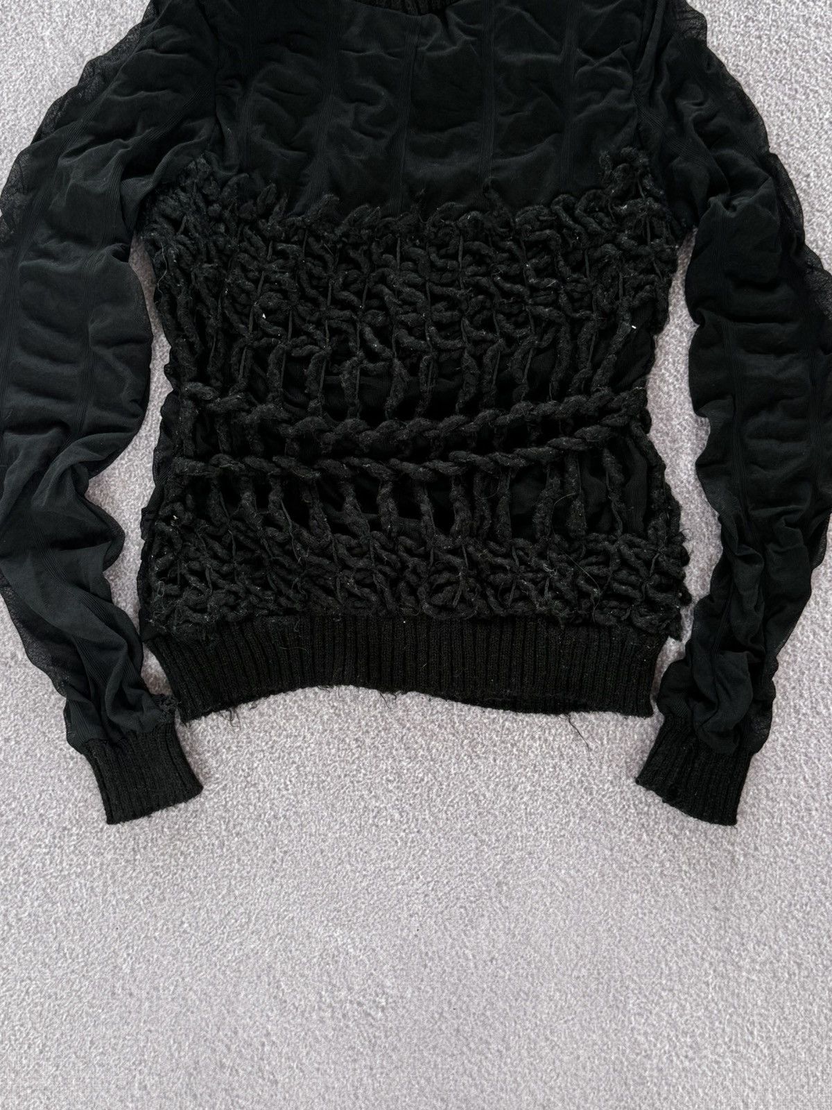Hysteric Glamour Y2K Grunge Vibe Abstract Glamour Womens Long Sleeve Size M / US 6-8 / IT 42-44 - 3 Thumbnail