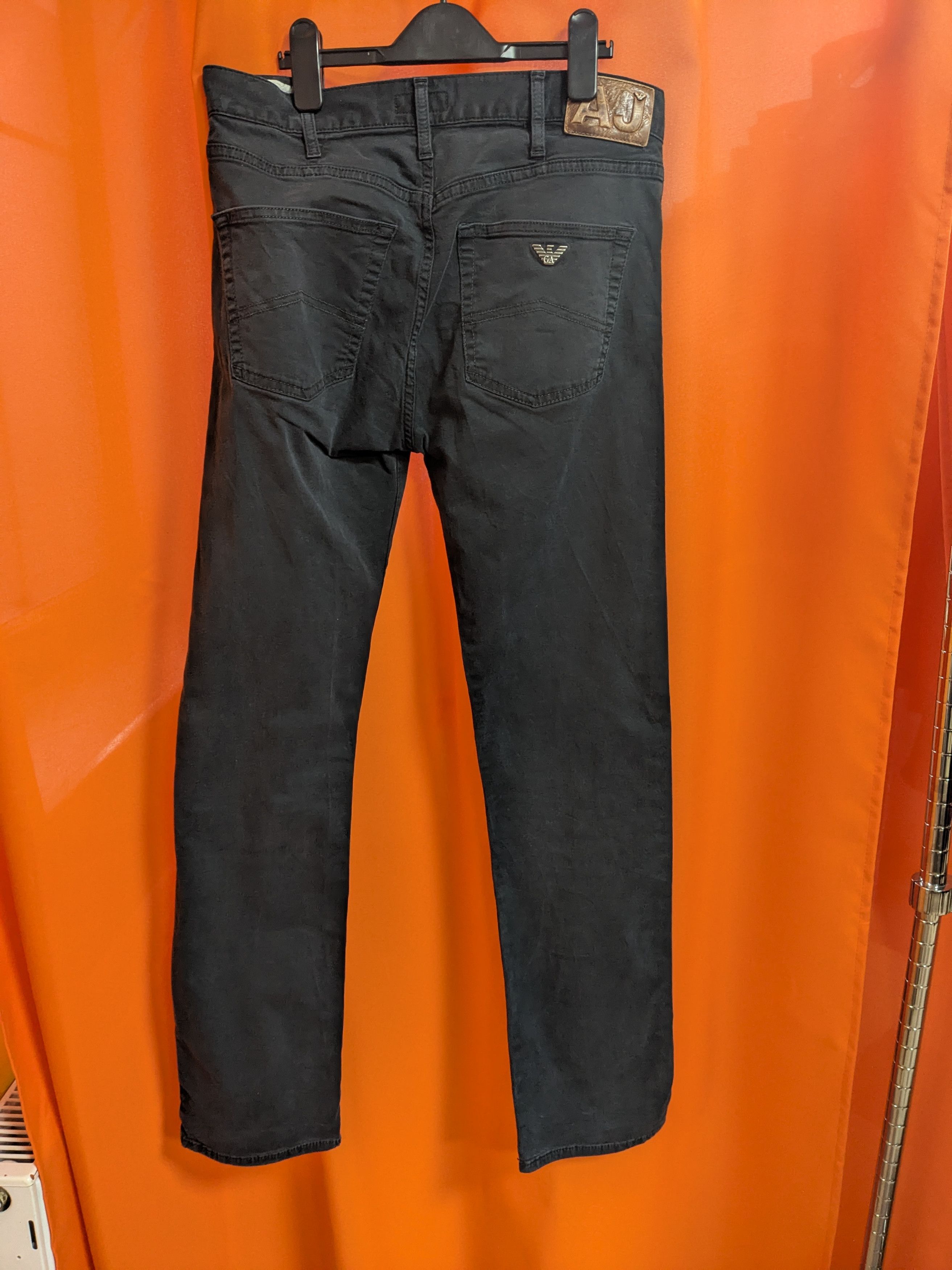 Armani Armani Jeans Black Denim Pants – W32, Stretch Cotton Size 26" / US 2 / IT 38 - 9 Thumbnail