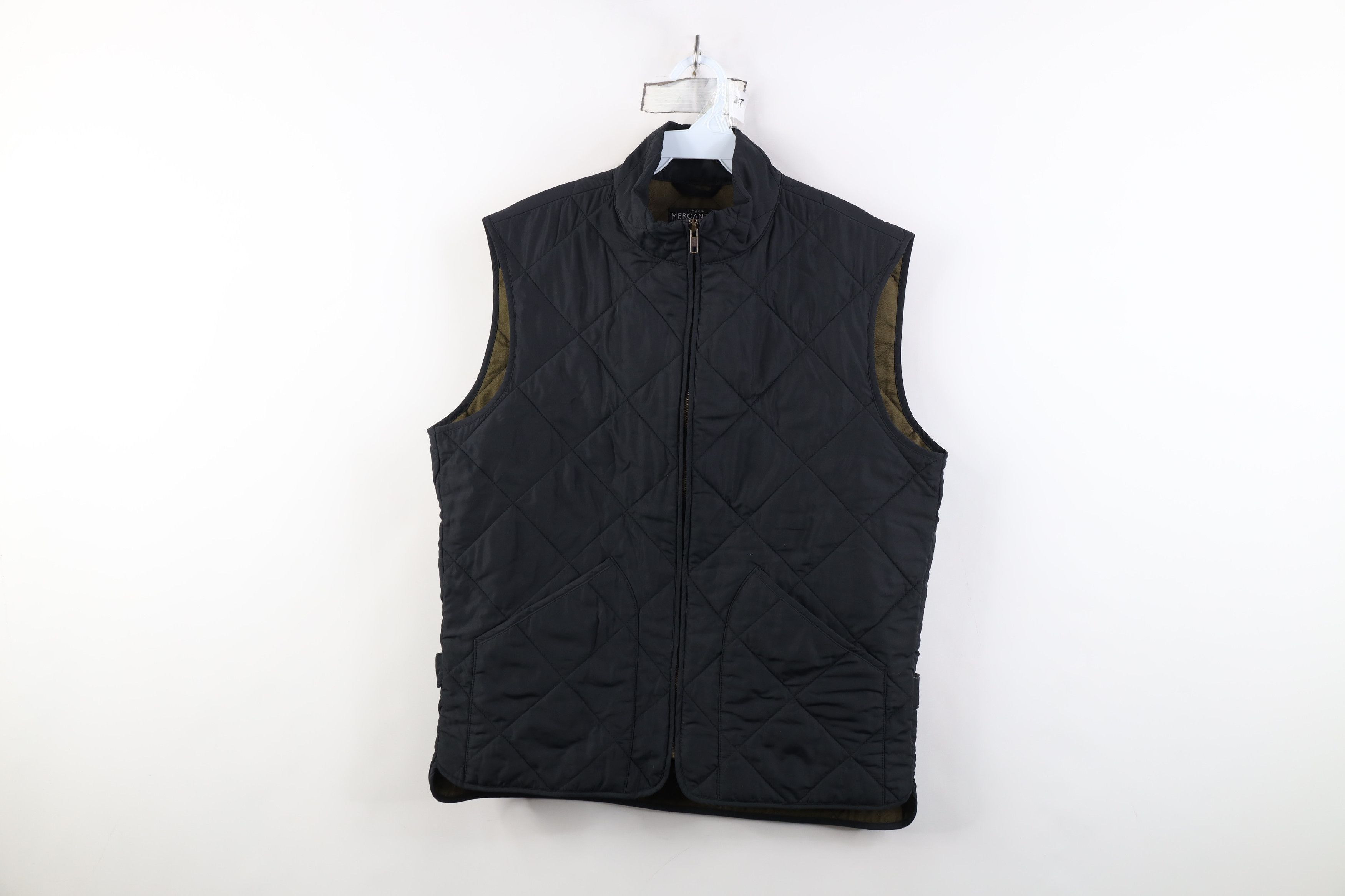 J.Crew J Crew Faded Button Back Quilted Full Zip Vest Jacket Black Size US M / EU 48-50 / 2 - 1 Thumbnail