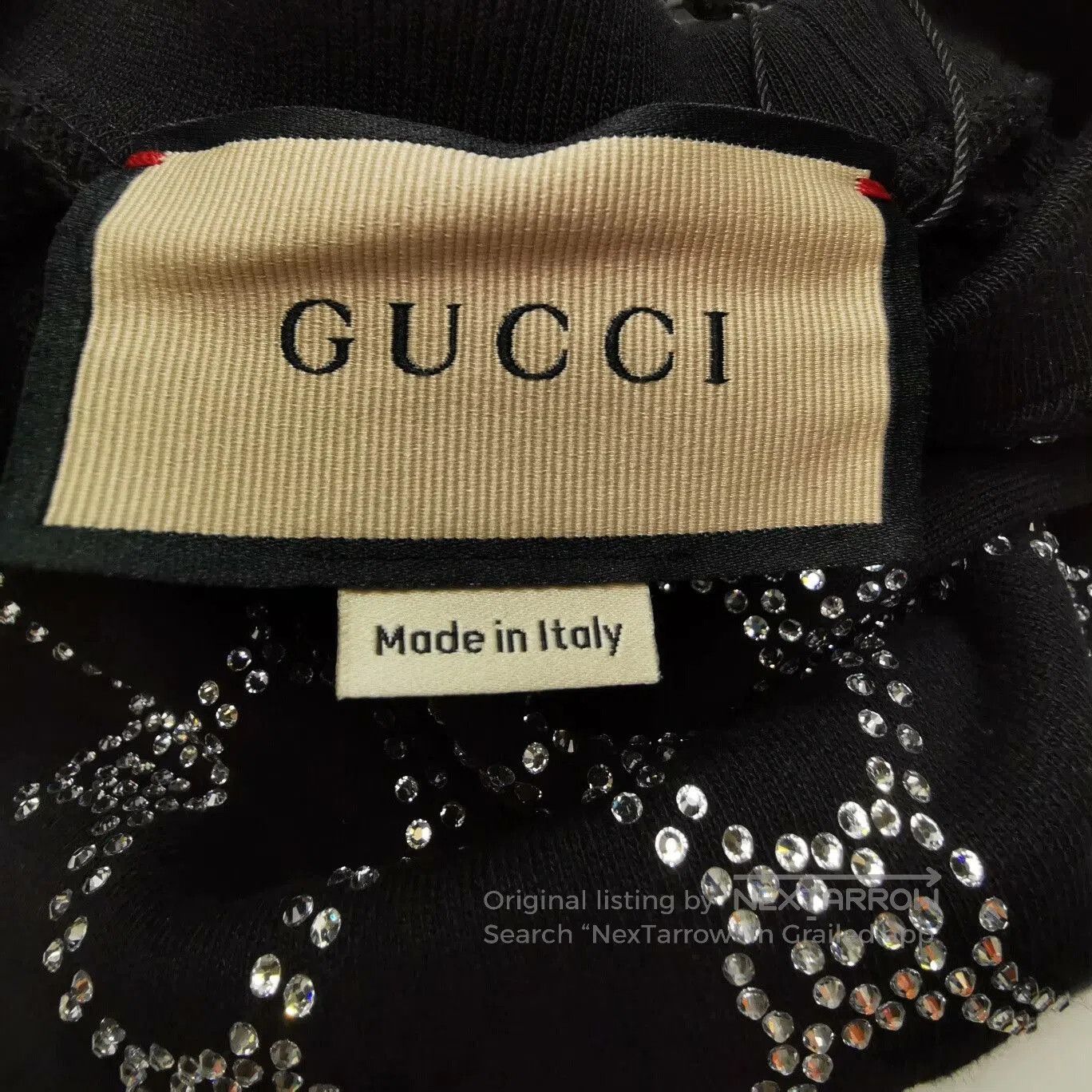 Gucci Gucci Rhinestone Double G Crewneck Sweatshirt L. Size L / US 10 / IT 46 - 4 Thumbnail