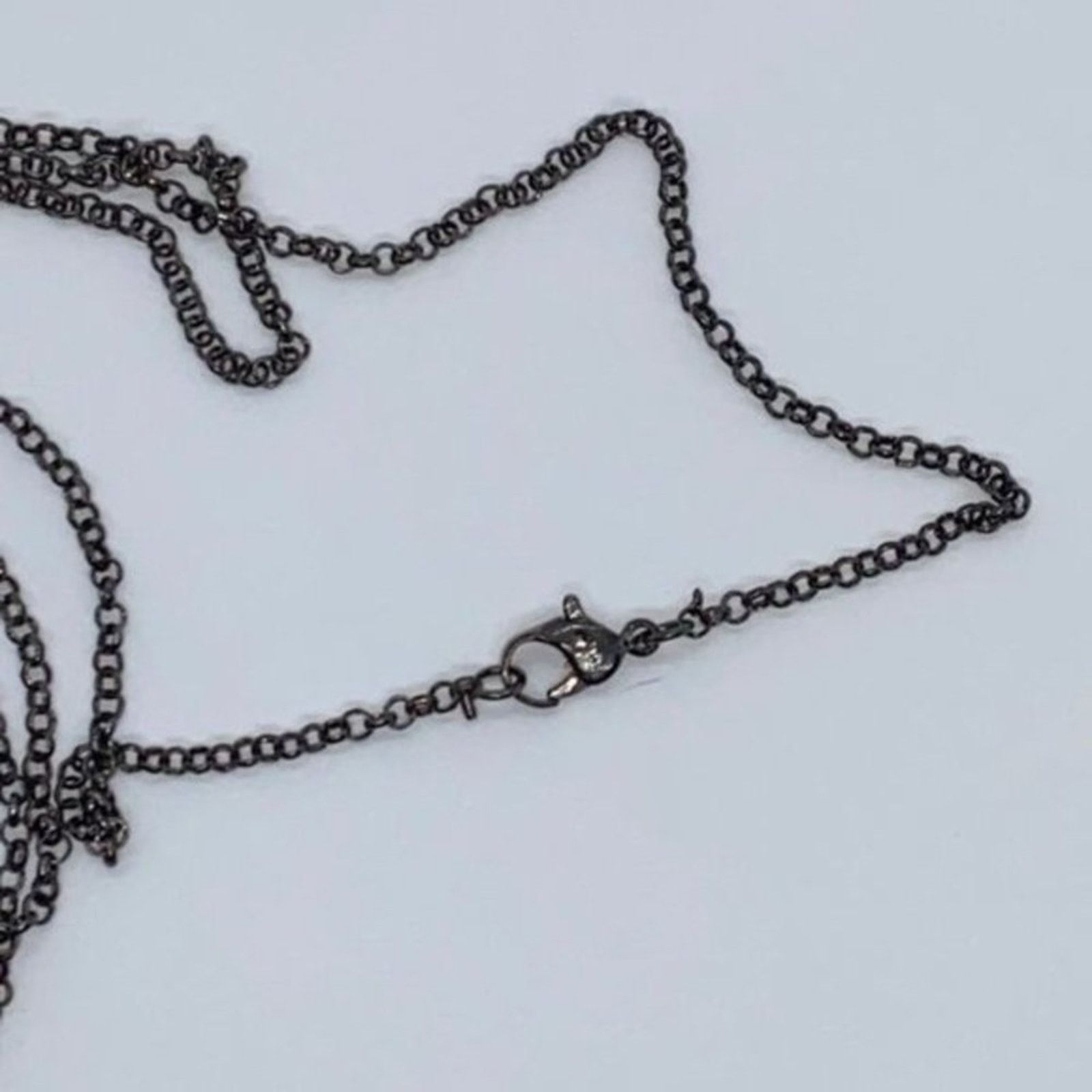 Other Black-Tone Rhinestone Pendant Necklace Size ONE SIZE - 5 Thumbnail