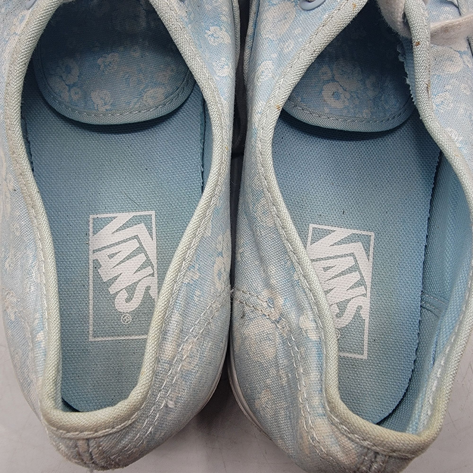 Vans Vans Womens 10 Light Blue Floral Platform Sneaker Shoes Casu Size US 10 / IT 40 - 6 Thumbnail