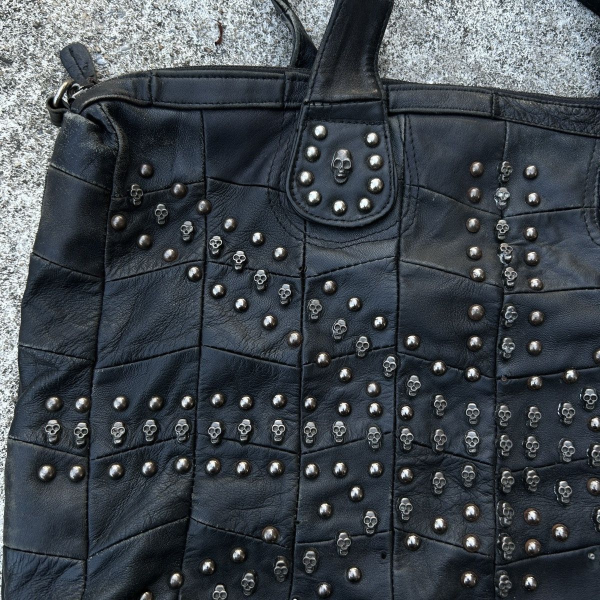 If Six Was Nine Vintage leather Bag Skull feel like chrome Size ONE SIZE - 11 Thumbnail