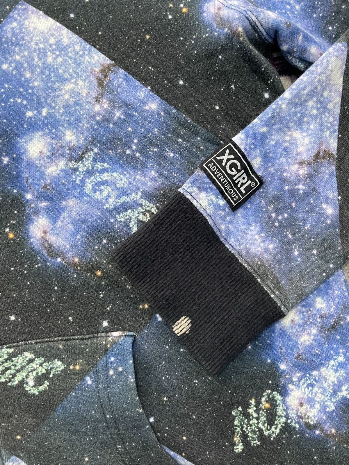 Japanese Brand VINTAGE X-GIRL COSMIC NOISE FULL PRINT HOODIE VERY RARE Size US S / EU 44-46 / 1 - 3 Thumbnail