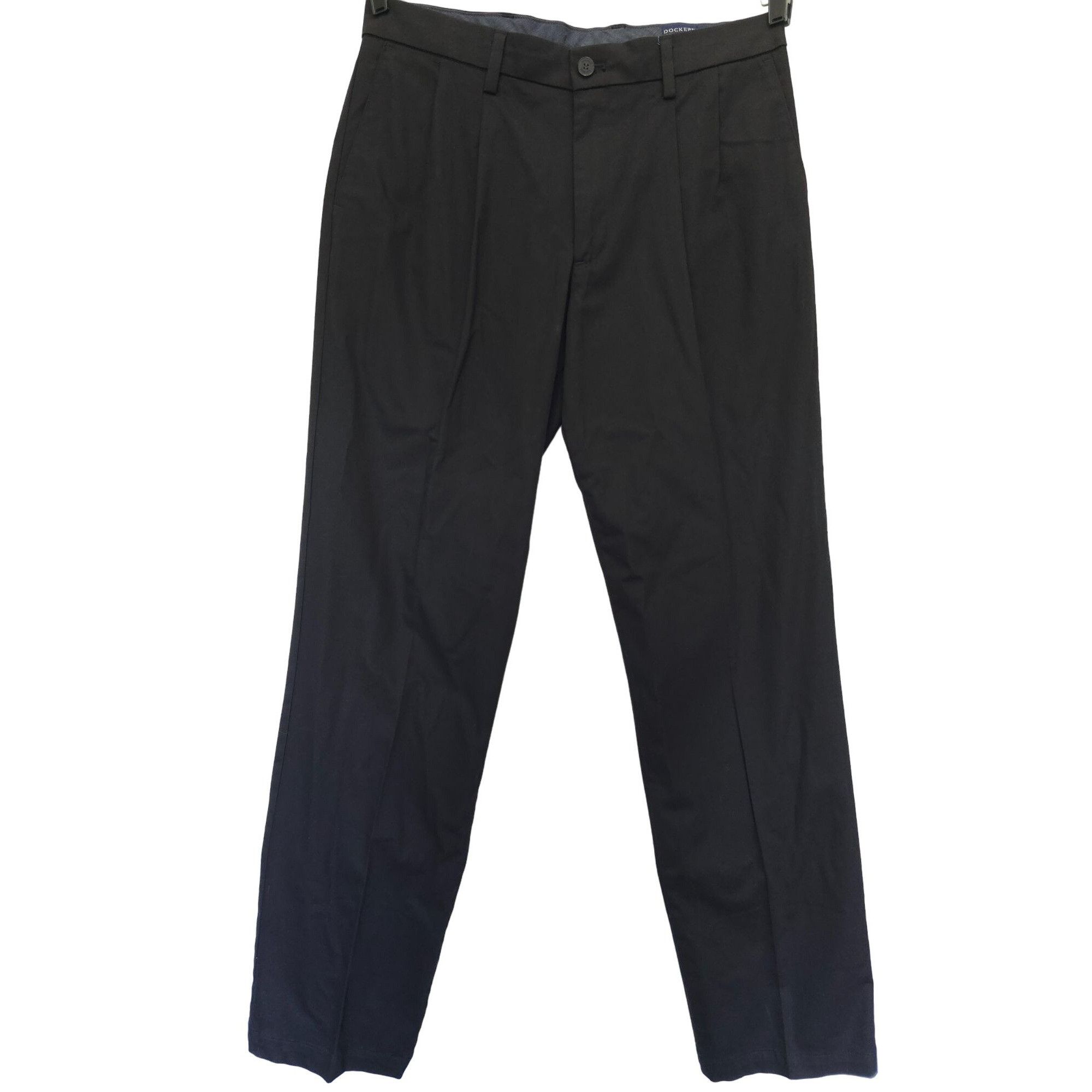 Dockers Dockers Men's Classic Flex Comfort Black Pants Water Less W3 Size US 34 / EU 50 - 1 Thumbnail