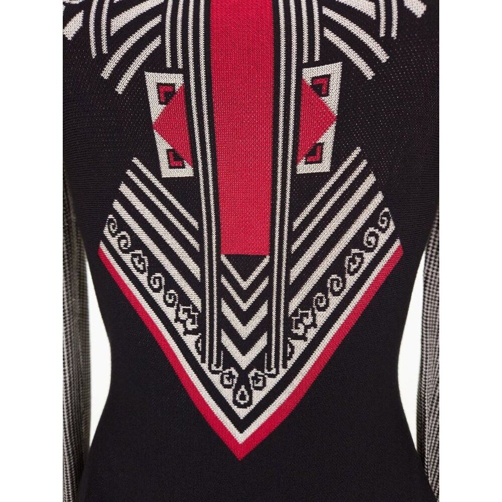 Etro Etro Jacquard Knit Dress Size 44 US 6 Black Multi $925 Size M / US 6-8 / IT 42-44 - 5 Thumbnail
