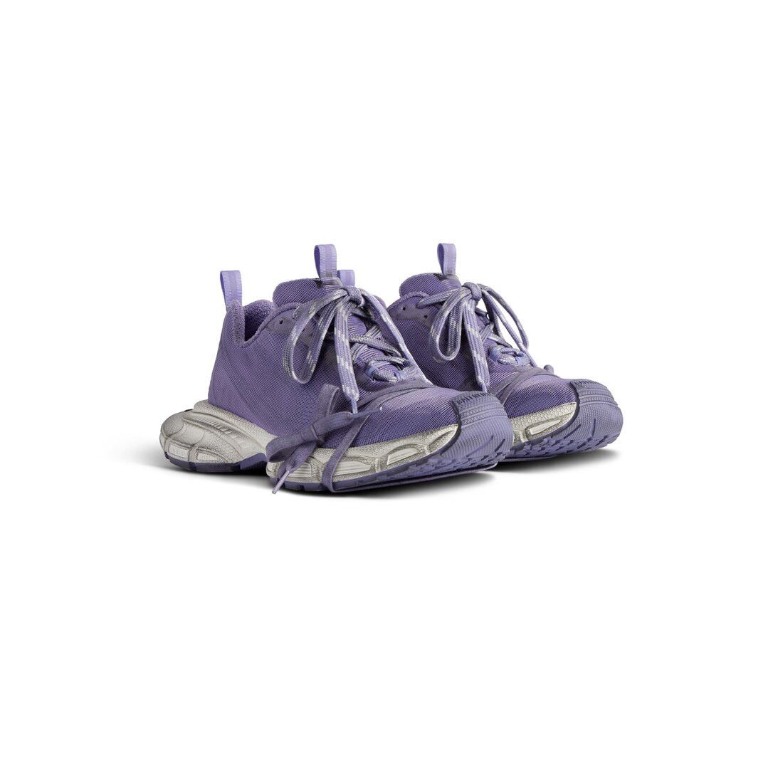 Balenciaga o1srvl11e0326 3XL Net Sneakers in Purple Size US 8 / IT 38 - 2 Thumbnail