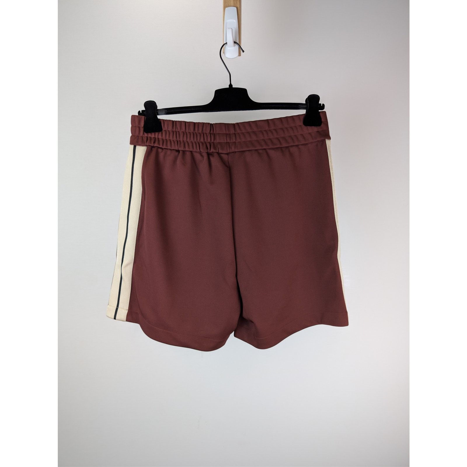 Palm Angels o1rshd1 Classic Logo Track Shorts in Burgundy / Off White Size US 36 / EU 52 - 14 Thumbnail