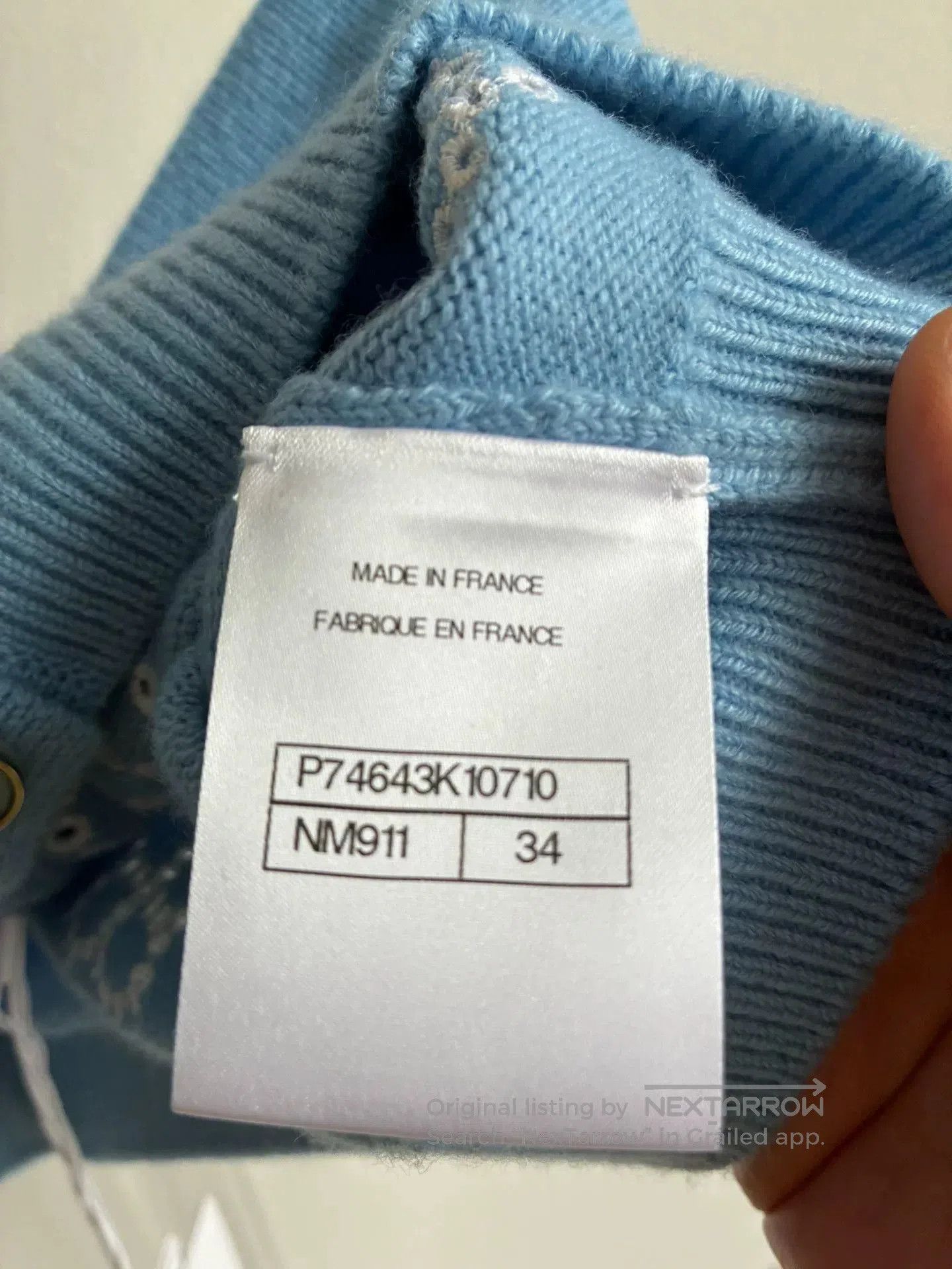 Chanel Chanel 23P Blue Knit Vest. Size XXS / US 00 / IT 34 - 5 Thumbnail