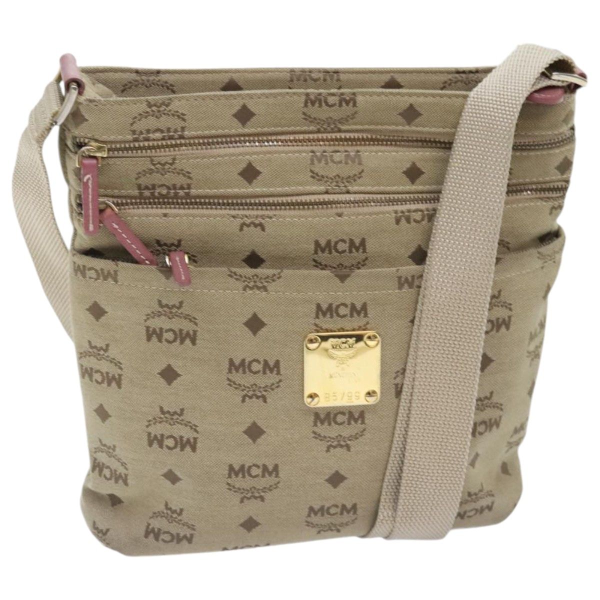 MCM Beige Canvas Shoulder Bag (Pre-Owned) Size ONE SIZE - 1 Thumbnail