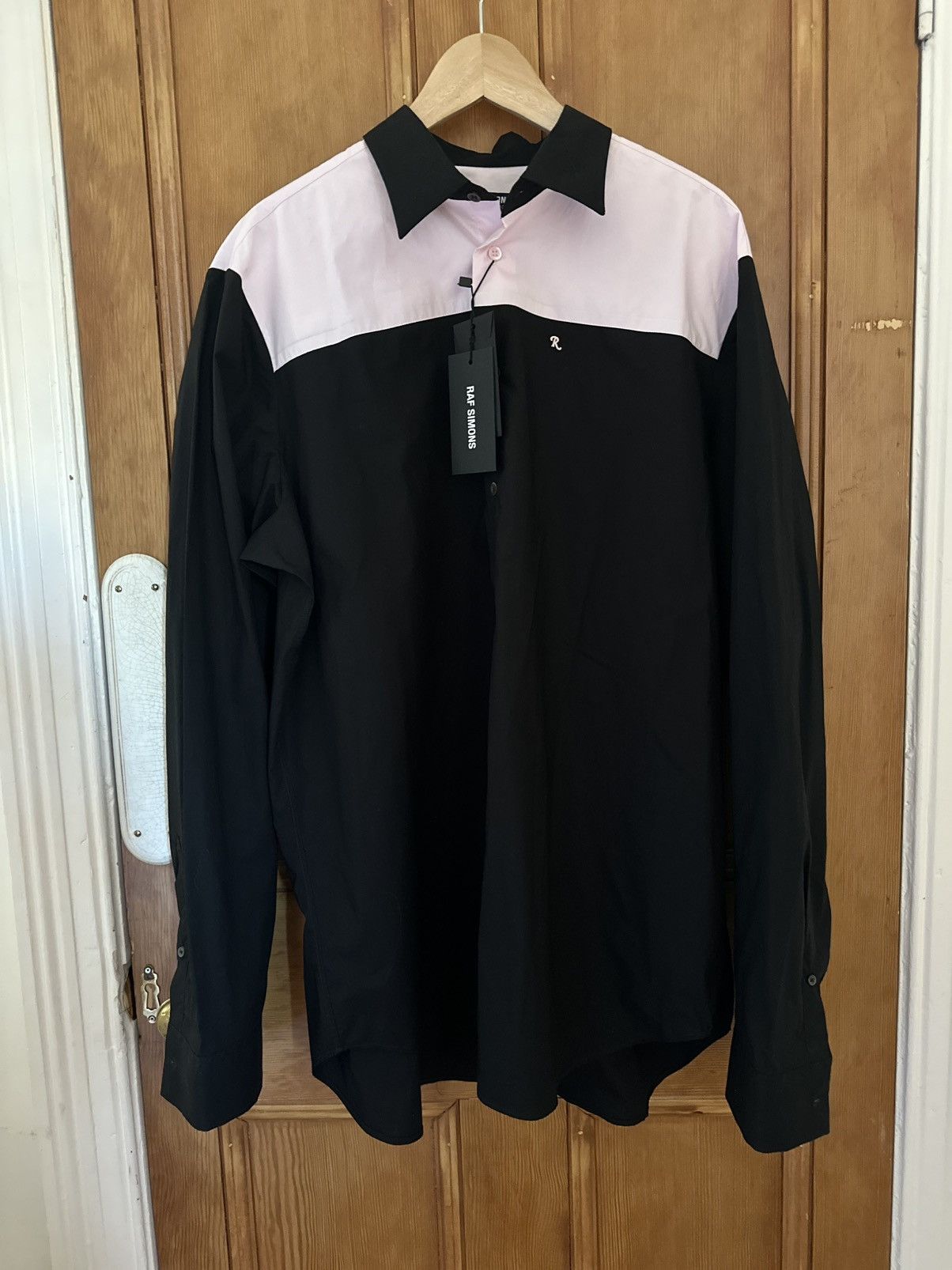Raf Simons RAF SIMONS BICOLOUR AMERICANO SHIRT | BLACK/PINK Size US L / EU 52-54 / 3 - 1 Thumbnail