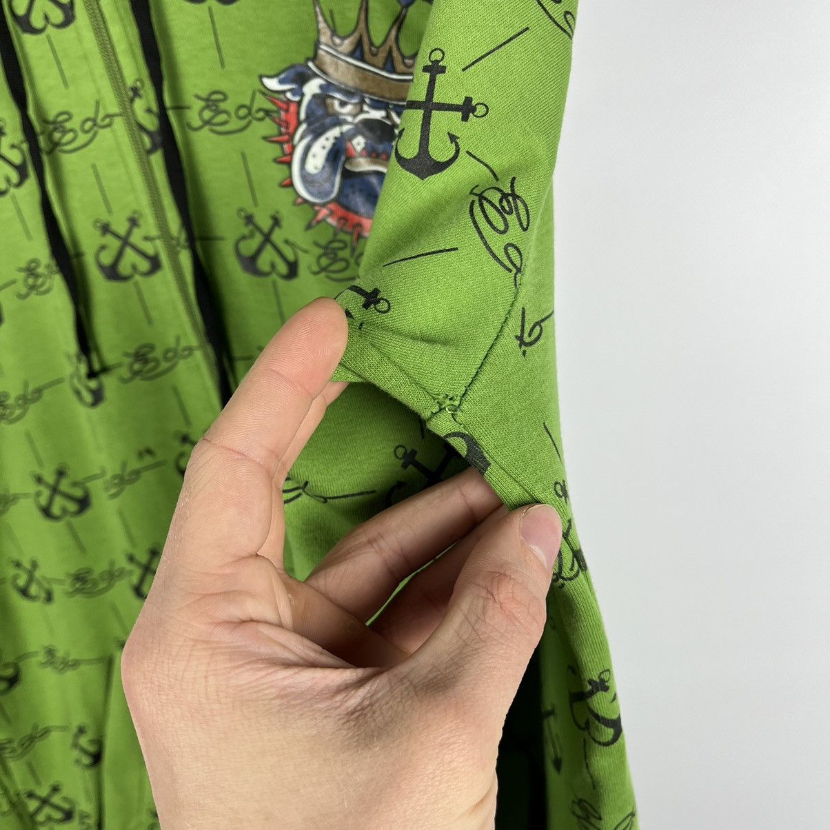 Ed Hardy Vintage Ed Hardy Bulldog rare y2k AOP hoodie 90’s Size US M / EU 48-50 / 2 - 13 Thumbnail