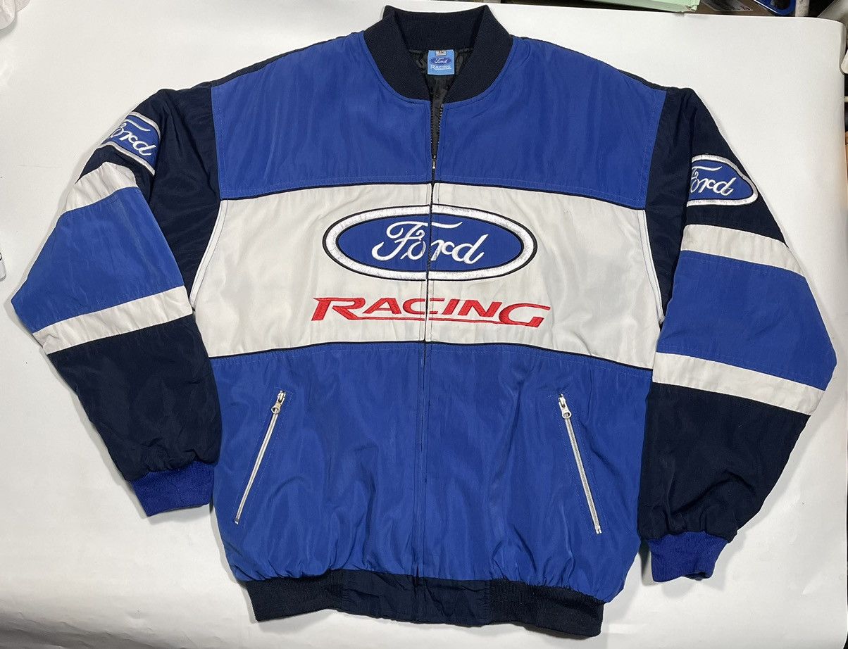 Vintage Rare Vintage classic Ford Racing Jacket Bomber Embroidery Size US XL / EU 56 / 4 - 3 Thumbnail