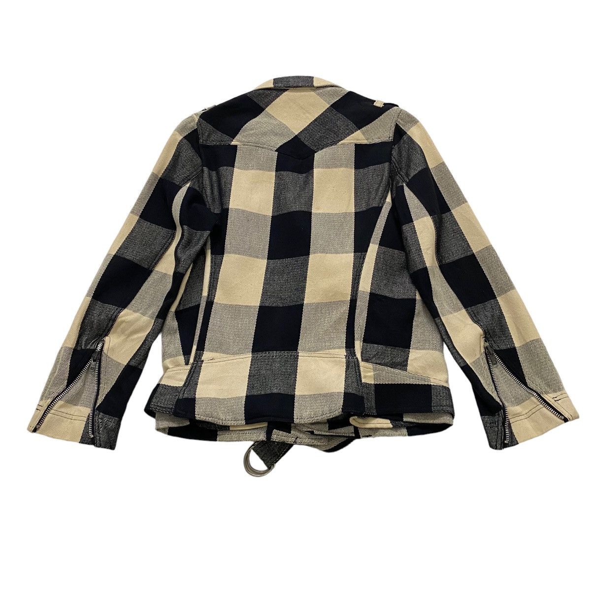 Japanese Brand ☀️Nice design Milkboy double collar tartan biker jacket Size US S / EU 44-46 / 1 - 2 Thumbnail