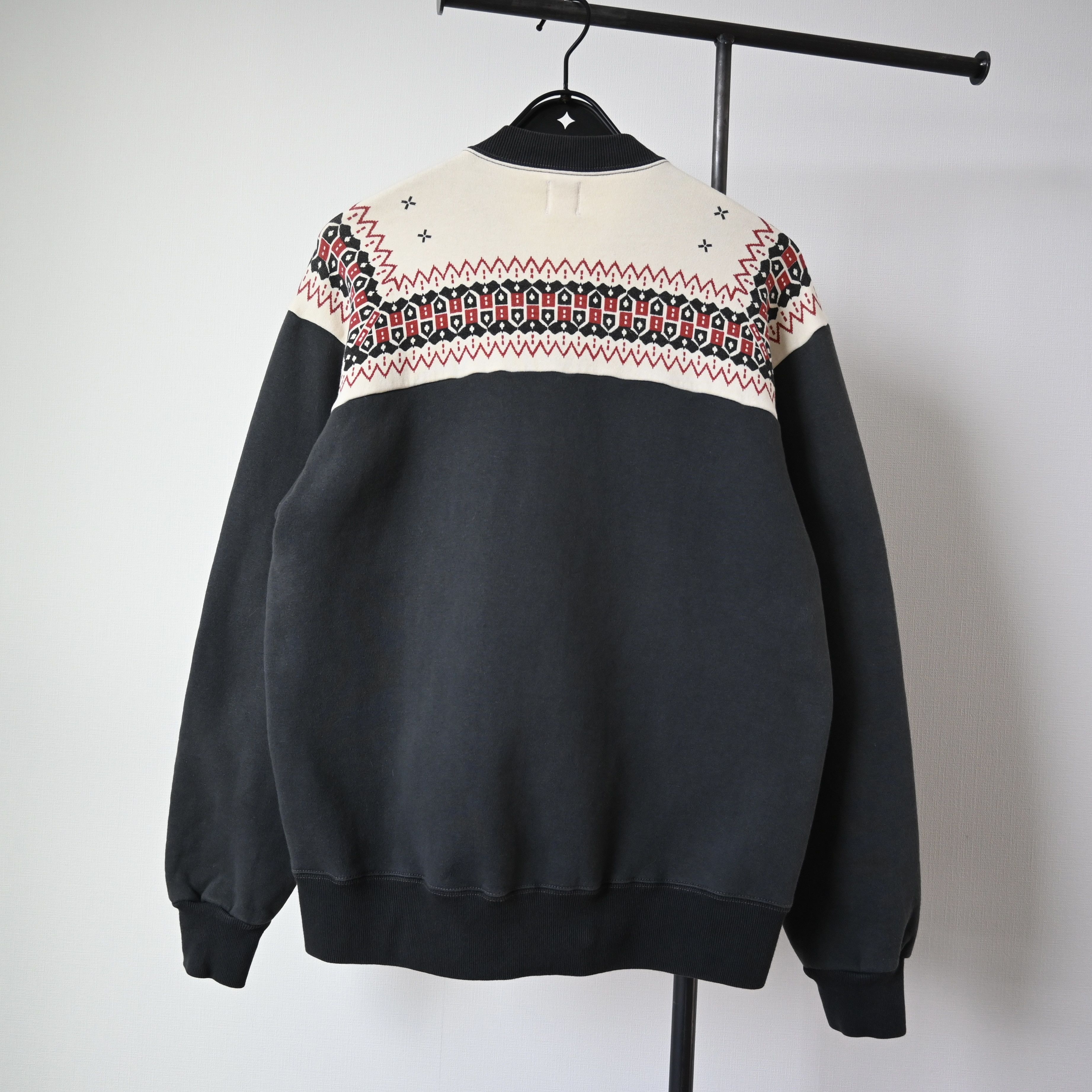 The Flat Head THE FLAT HEAD loopwheeled zip up sweatshirt, snow patterned Size US L / EU 52-54 / 3 - 2 Thumbnail