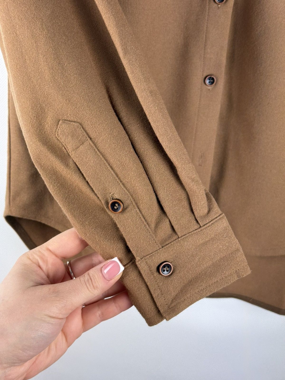 Toteme Toteme Novale Ladies Long Sleeve Wool Button Up Shirt Size S / US 4 / IT 40 - 10 Thumbnail