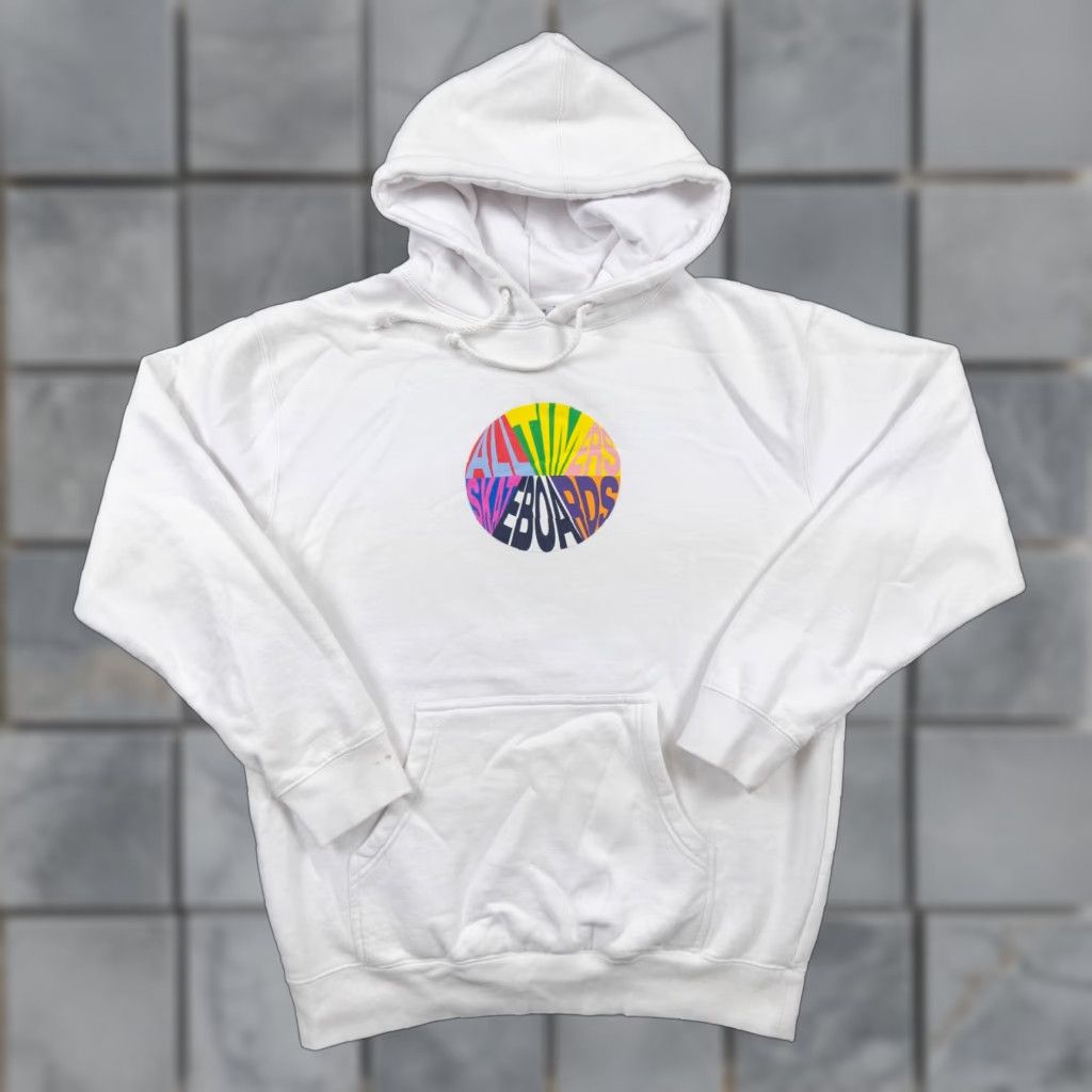 Alltimers Alltimers Adult Hooded Sweatshirt Medium White Hoodie Streetwear Skateboarding Sweater Size US M / EU 48-50 / 2 - 1 Thumbnail